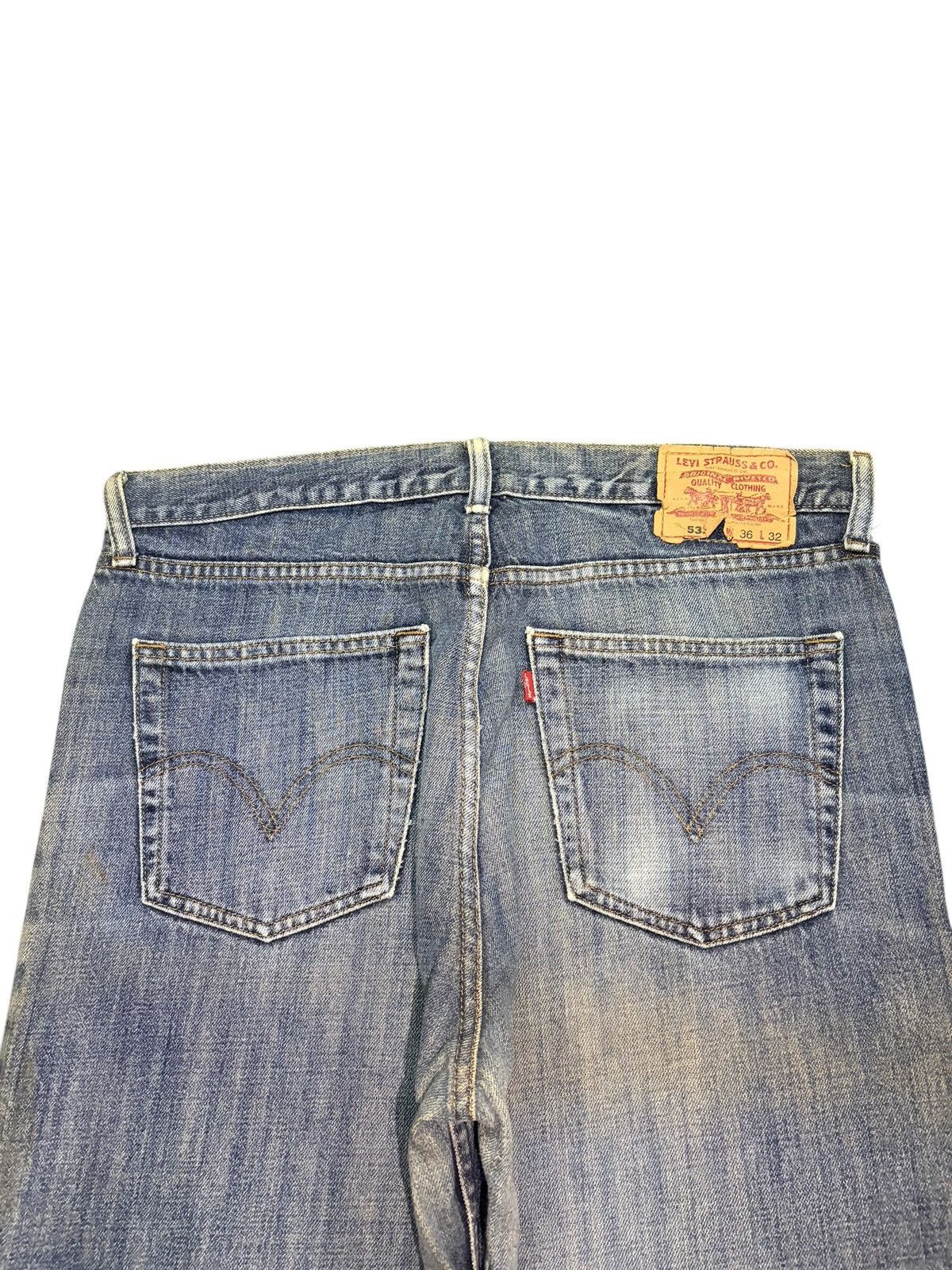 Levi's Vintage Levis 533 Faded Wash Distressed Loose Jeans Size US 35 - 4 Thumbnail