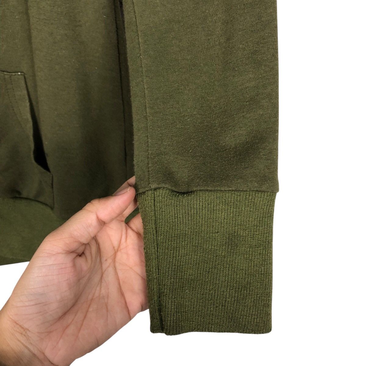 Japanese Brand Culture Wide Olive Punk Stud Hooded Sweatshirt Size US M / EU 48-50 / 2 - 17 Thumbnail
