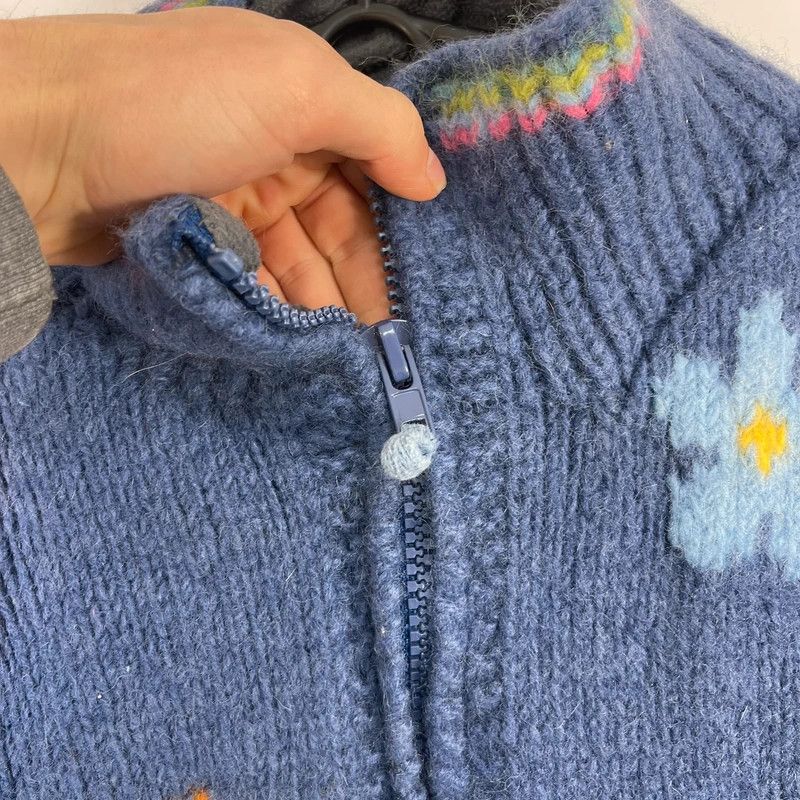 Other Vintage Pachamama Handknit Zip Jumpper Sz S Size M / US 6-8 / IT 42-44 - 5 Thumbnail