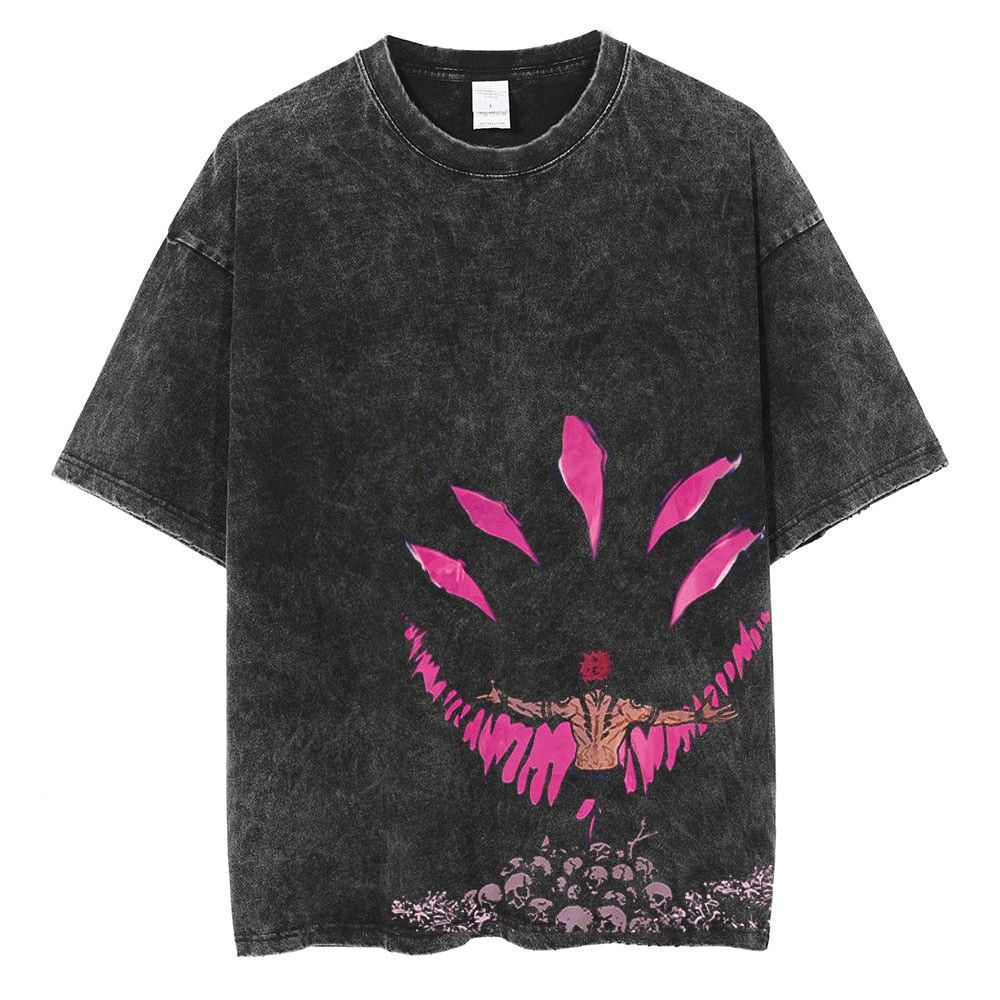 Anime × Handmade × Japanese Brand Sukuna, jujutsu k Vintage Washed Oversized T-Shirt Size US XL / EU 56 / 4 - 1 Thumbnail