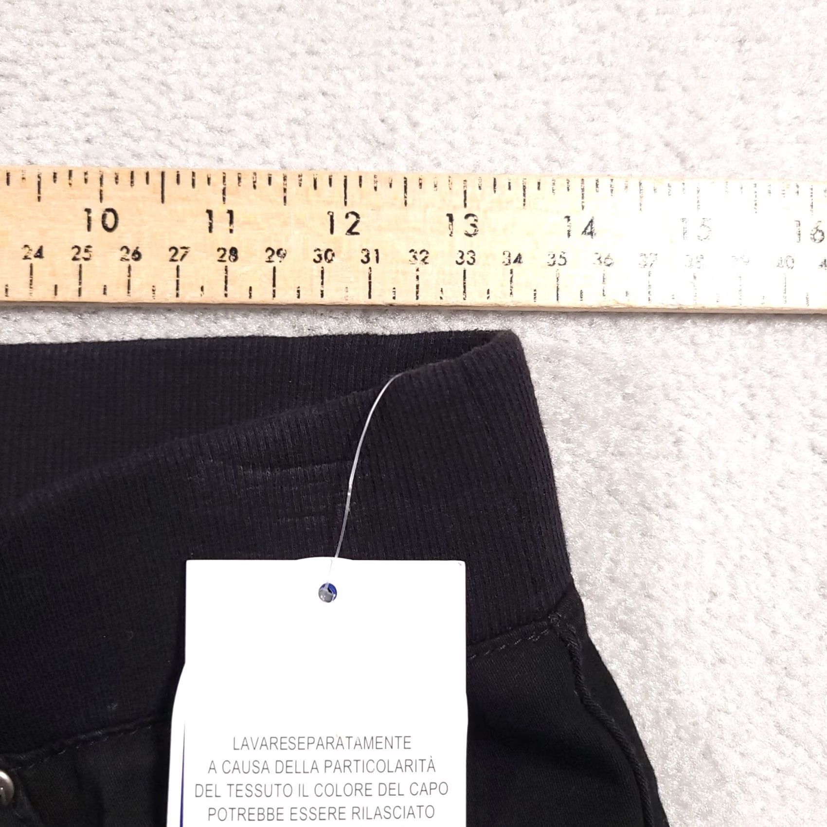 Vintage DG2 by Diane Gilman Stretch Pull On Ankle Jeggings Black PXS Petite Women Size Jegging Tapered Slim Comfort Drawstring Size 26" / US 2 / IT 38 - 4 Thumbnail