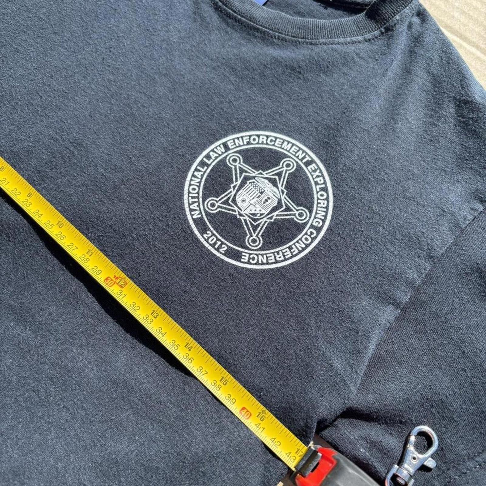 Gildan 2012 Law Enforcement Explorer Black Tee - Size M Size US M / EU 48-50 / 2 - 7 Thumbnail