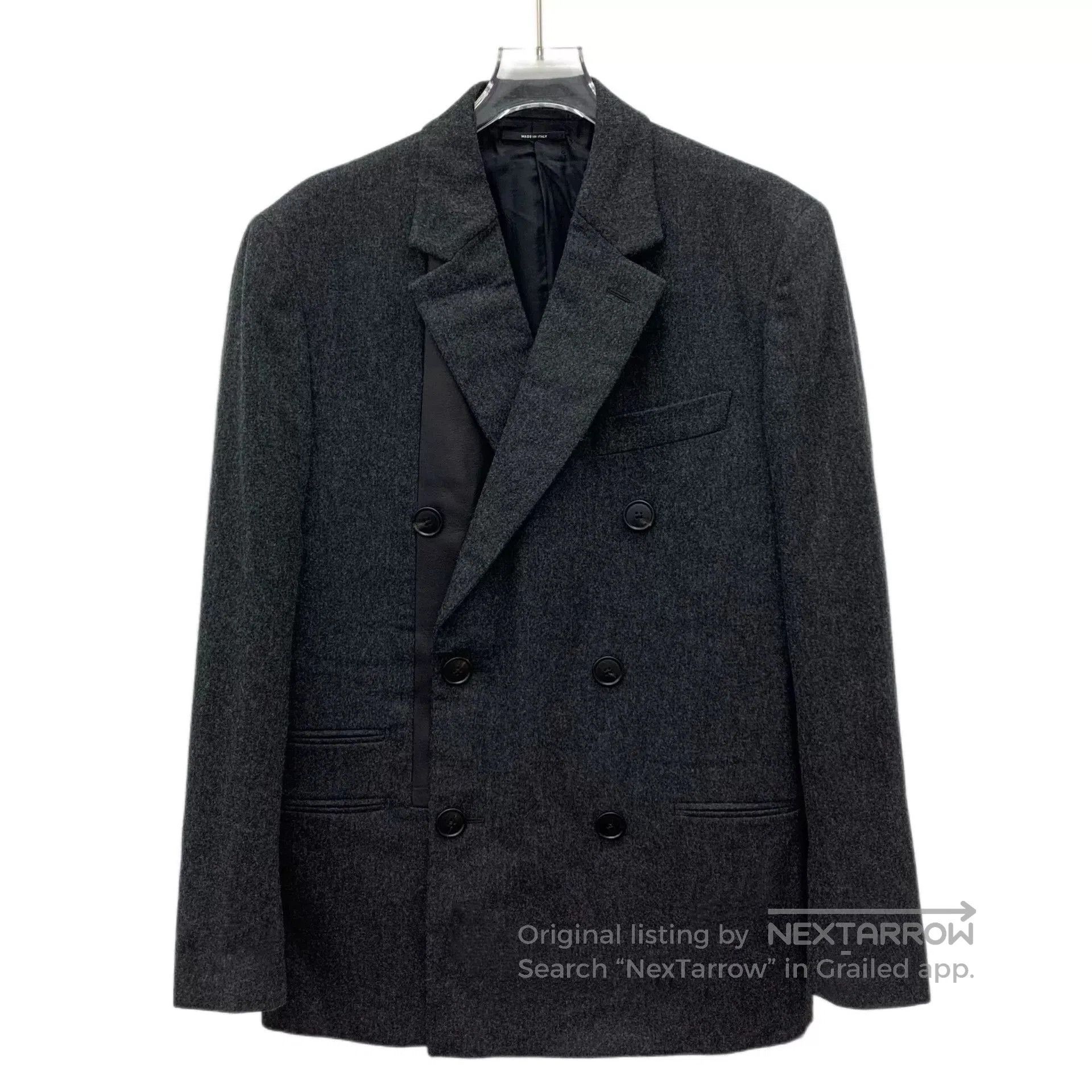 Hermes Hermes Gray Wool Lapel Double. Size US S / EU 44-46 / 1 - 1 Thumbnail