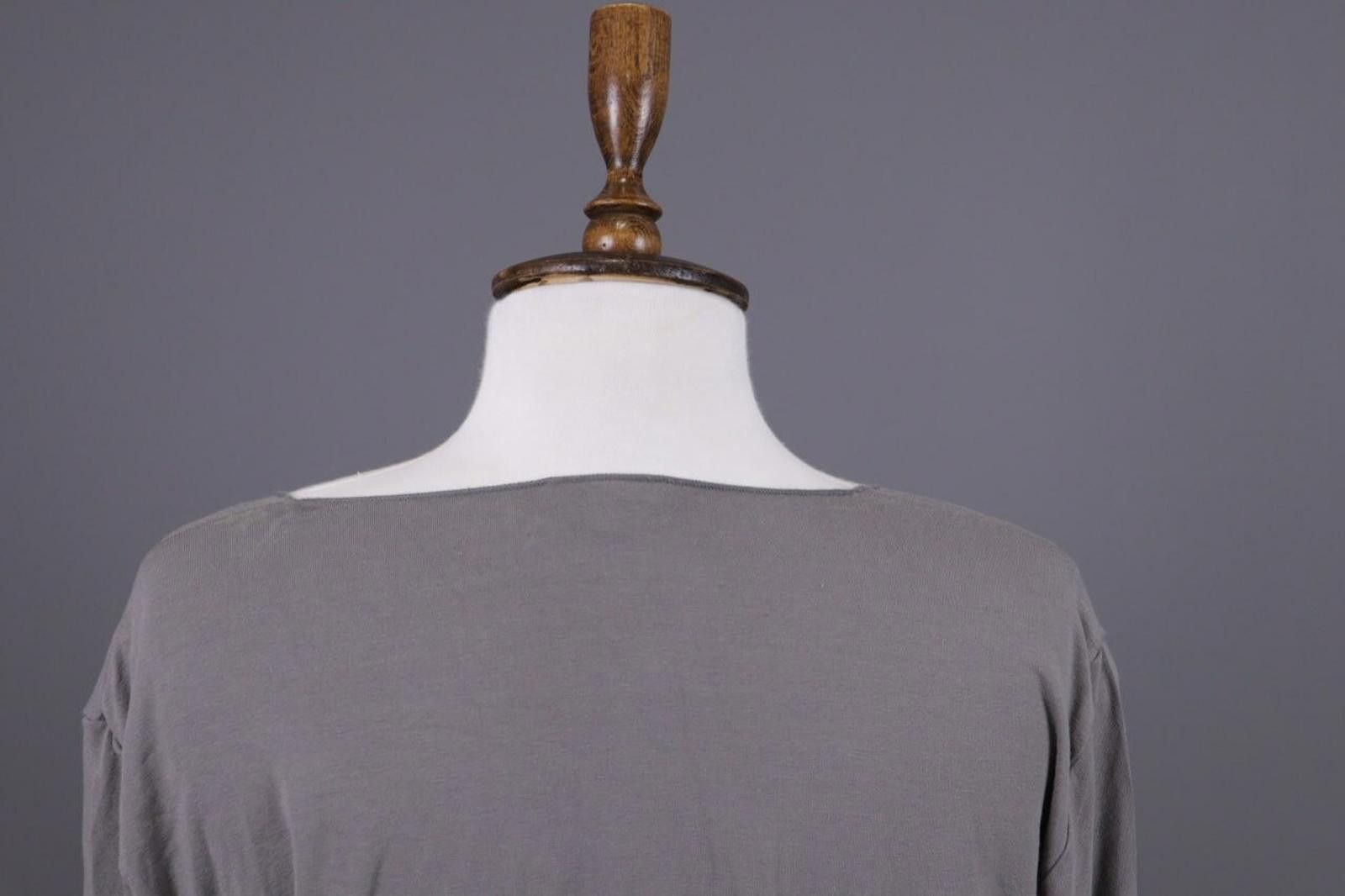 Oscar De La Renta Oska Gray Scoop Neck Relaxed Lagenlook Tunic Dress Size 4 Size S / US 4 / IT 40 - 8 Thumbnail