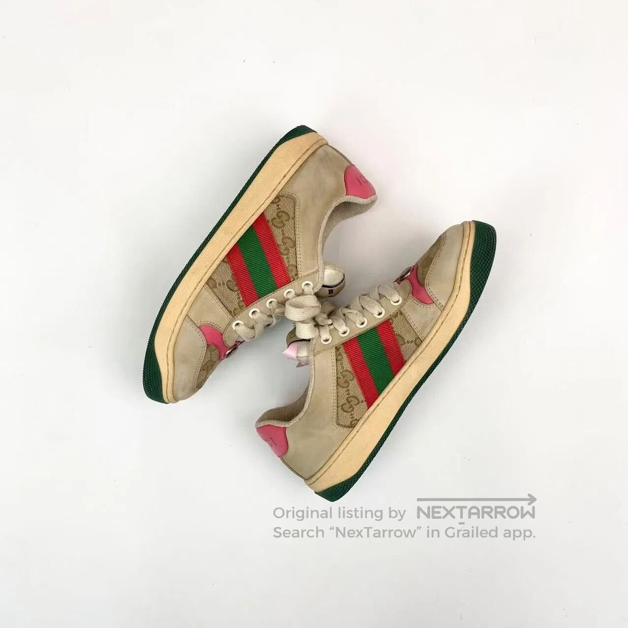 Gucci Guicci Double G old dirty dirty board shoes| Size US 5.5 / IT 35.5 - 4 Thumbnail