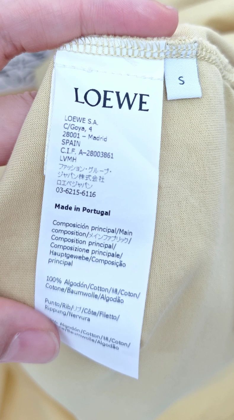 Loewe LOEWE Solid color short sleeve T-shirt with logo Size S / US 4 / IT 40 - 4 Thumbnail