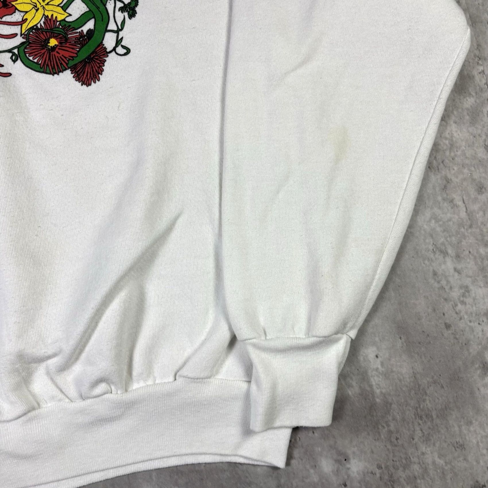 Vintage VINTAGE Arizona Flower Nature Art Pullover Crewneck Sweatshirt XL White 90s Men Heavyweight Cotton Fleece Graphic Print Logo 90s Theme/Pattern Solid Size US XL / EU 56 / 4 - 7 Thumbnail