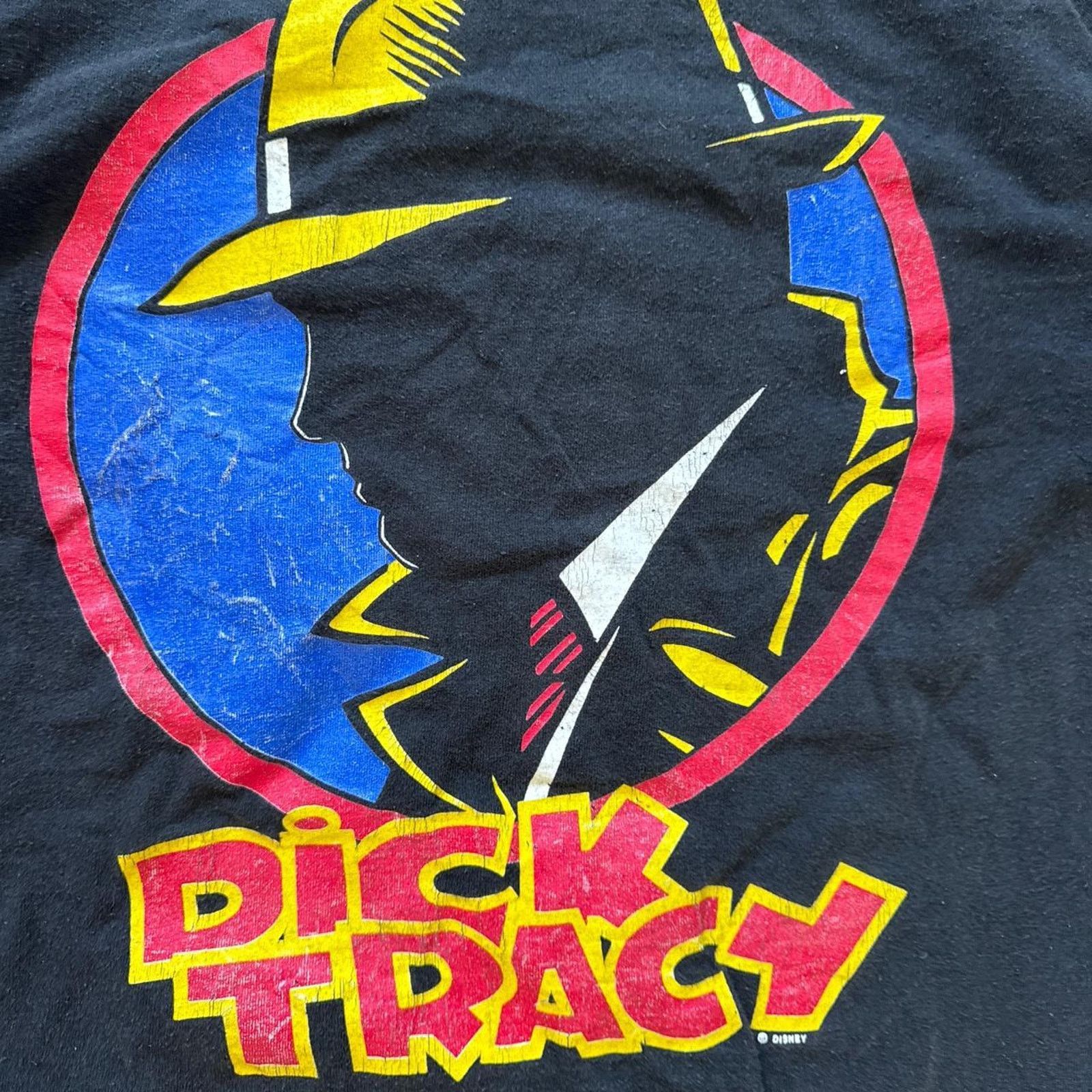Disney Vintage 1990s Disney Dick Tracy T-Shirt – Size Large Size US L / EU 52-54 / 3 - 3 Thumbnail