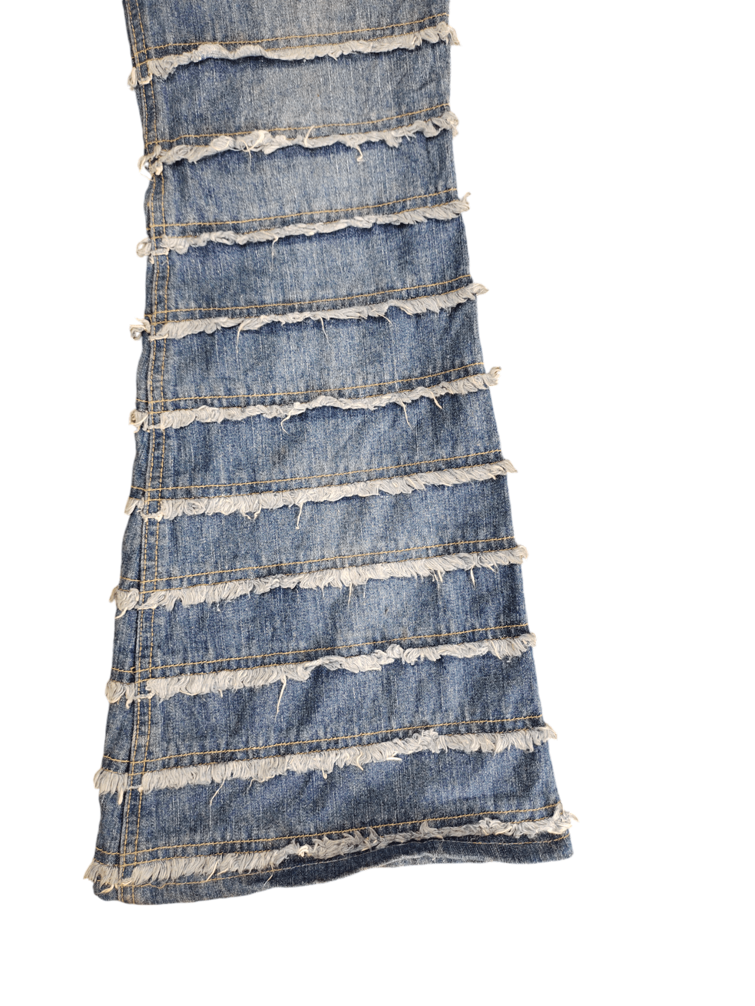 If Six Was Nine Flare Jeans F.T.S Hagi Patchwork Denim Bootcut Hysterics Sty Size US 27 - 20 Thumbnail
