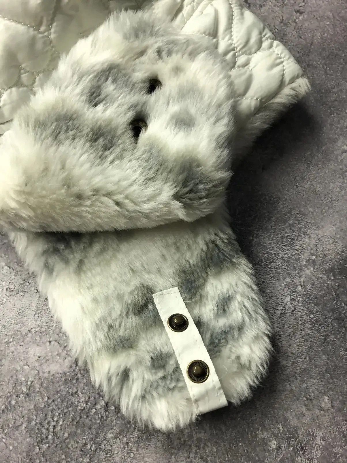 Japanese Brand USHANKA Vintage White Mohair Hype Japans Streetwear Styl Y2k Size ONE SIZE - 5 Thumbnail