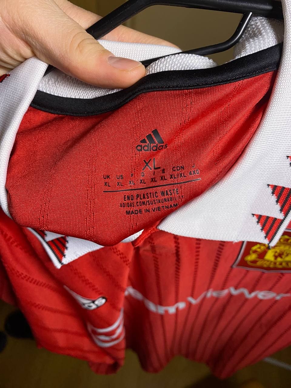 Adidas ⚽️ Manchester United Home Jersey 22/23 — Adidas Authentic ⚽️ Size US XL / EU 56 / 4 - 6 Thumbnail