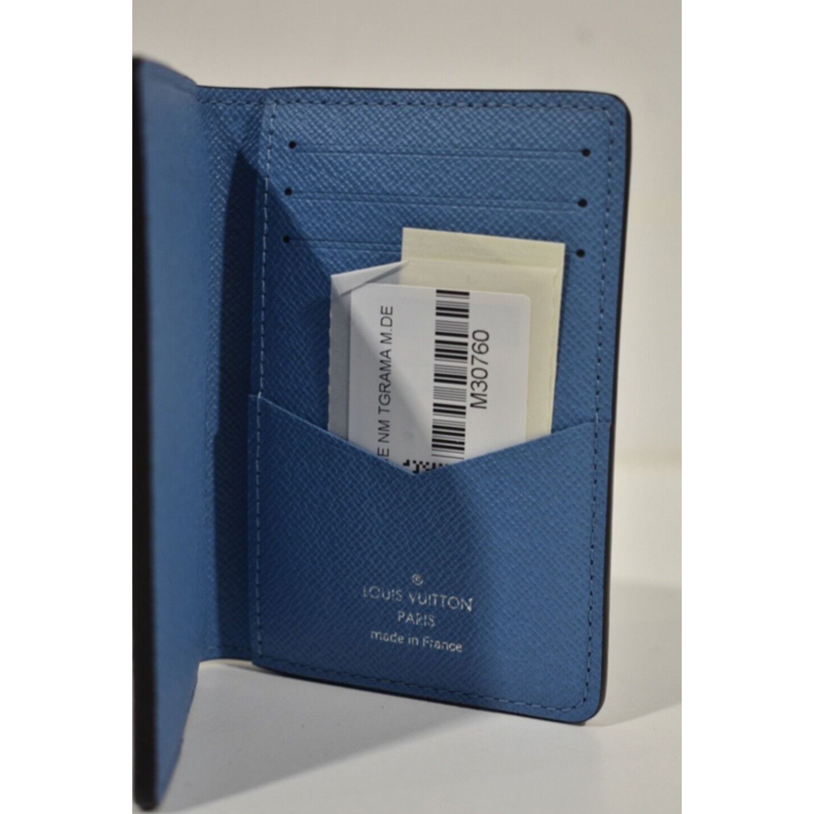 Louis Vuitton Louis Vuitton Blue Monogram Logo Pocket Organizer Wallet Size ONE SIZE - 11 Thumbnail