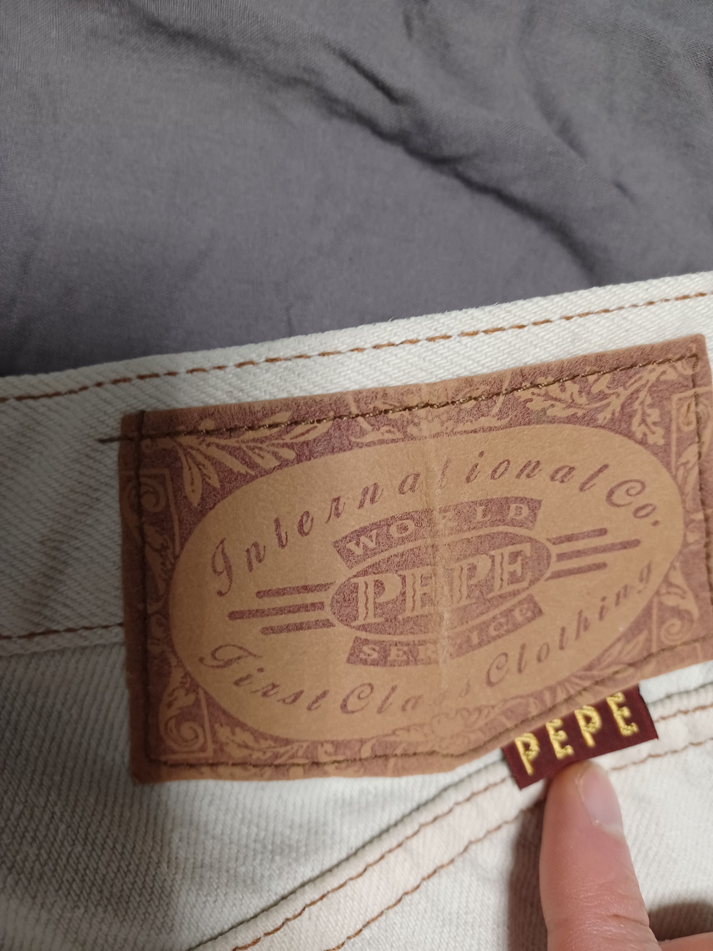 Pepe Jeans PEPE JEANS VINTAGE 90S MADE IN HONG KONG WHITE DENIM Size US 29 - 6 Thumbnail