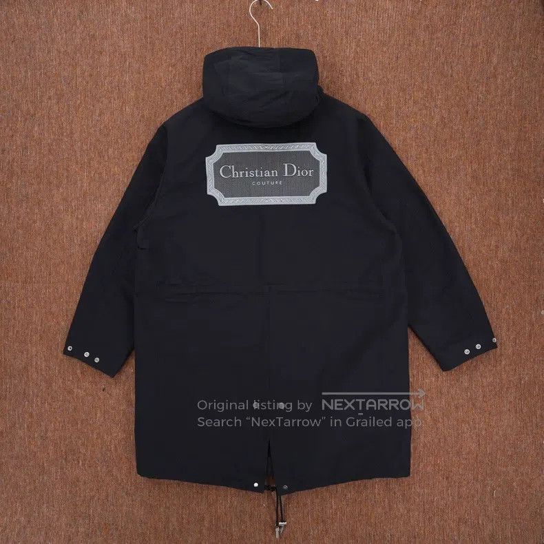Dior Dior Back slogan LOGO hooded parka Size US S / EU 44-46 / 1 - 2 Thumbnail
