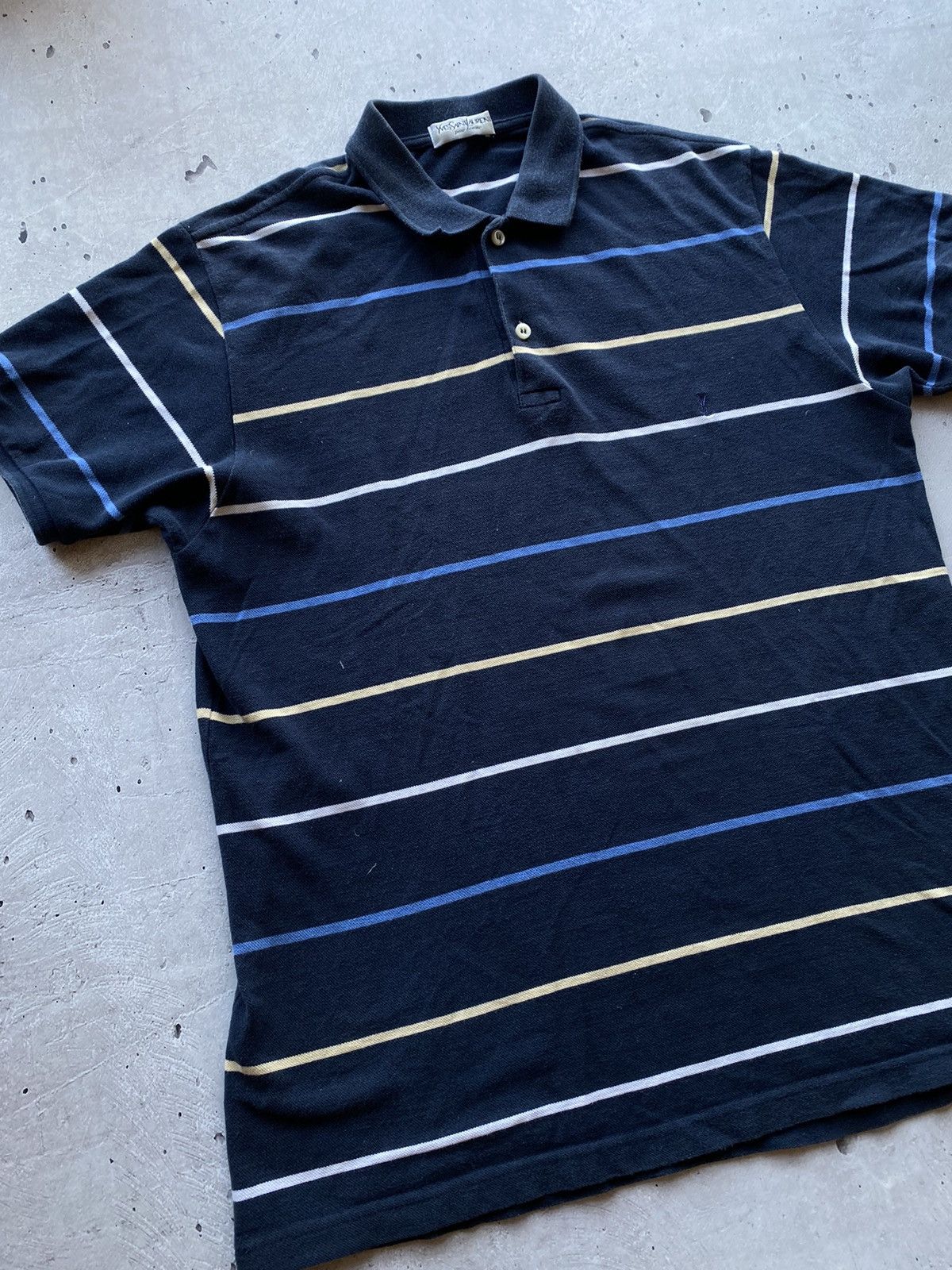 Yves Saint Laurent Vintage Y2K Yves Saint Laurent pour homme Luxury Polo YSL Size US L / EU 52-54 / 3 - 1 Thumbnail