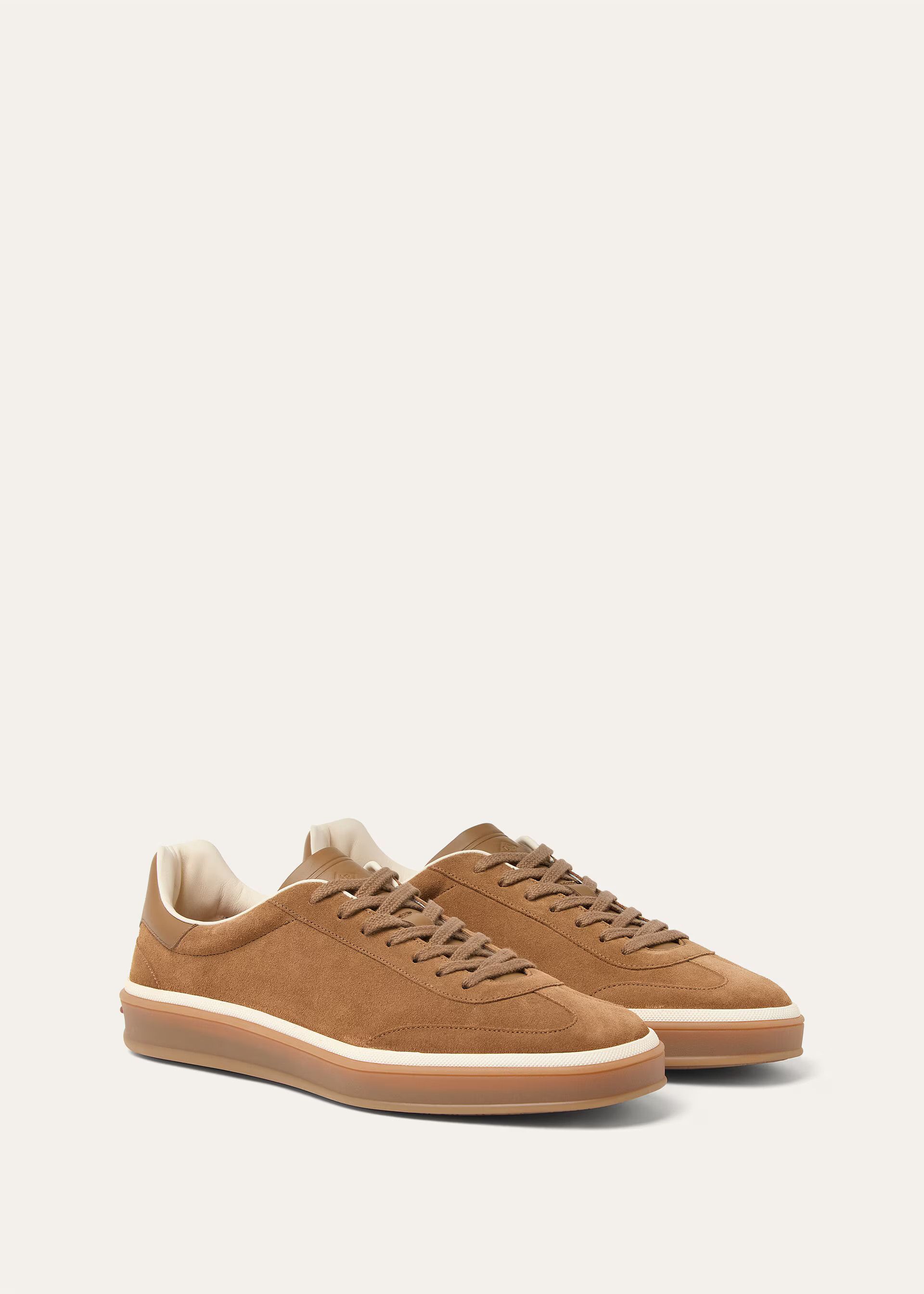 Loro Piana os11x0226 FSM0106 Tennis Walk Low-Top Sneakers in Light Sand Size US 11 / EU 44 - 2 Thumbnail