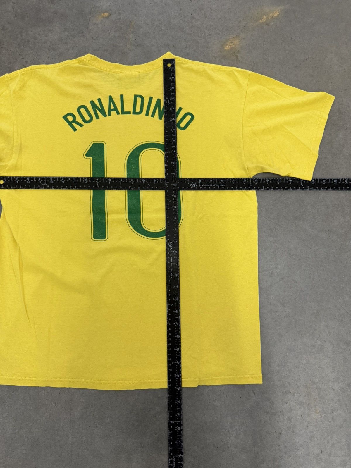 Nike Nike Brazil Ronaldinho #10 Yellow Soccer T Shirt 2000s L Size US L / EU 52-54 / 3 - 3 Thumbnail