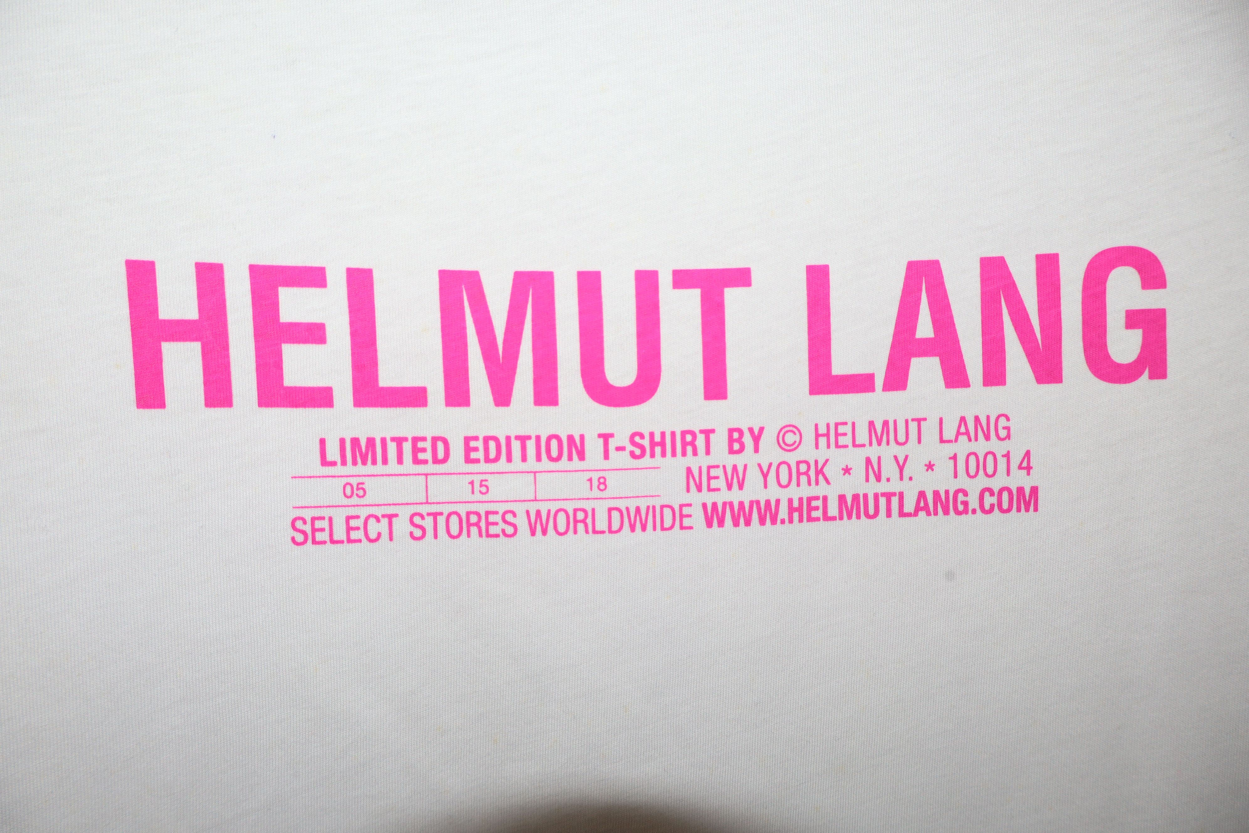 Helmut Lang Ltd edition logo t-shirt Size XS / US 0-2 / IT 36-38 - 3 Thumbnail