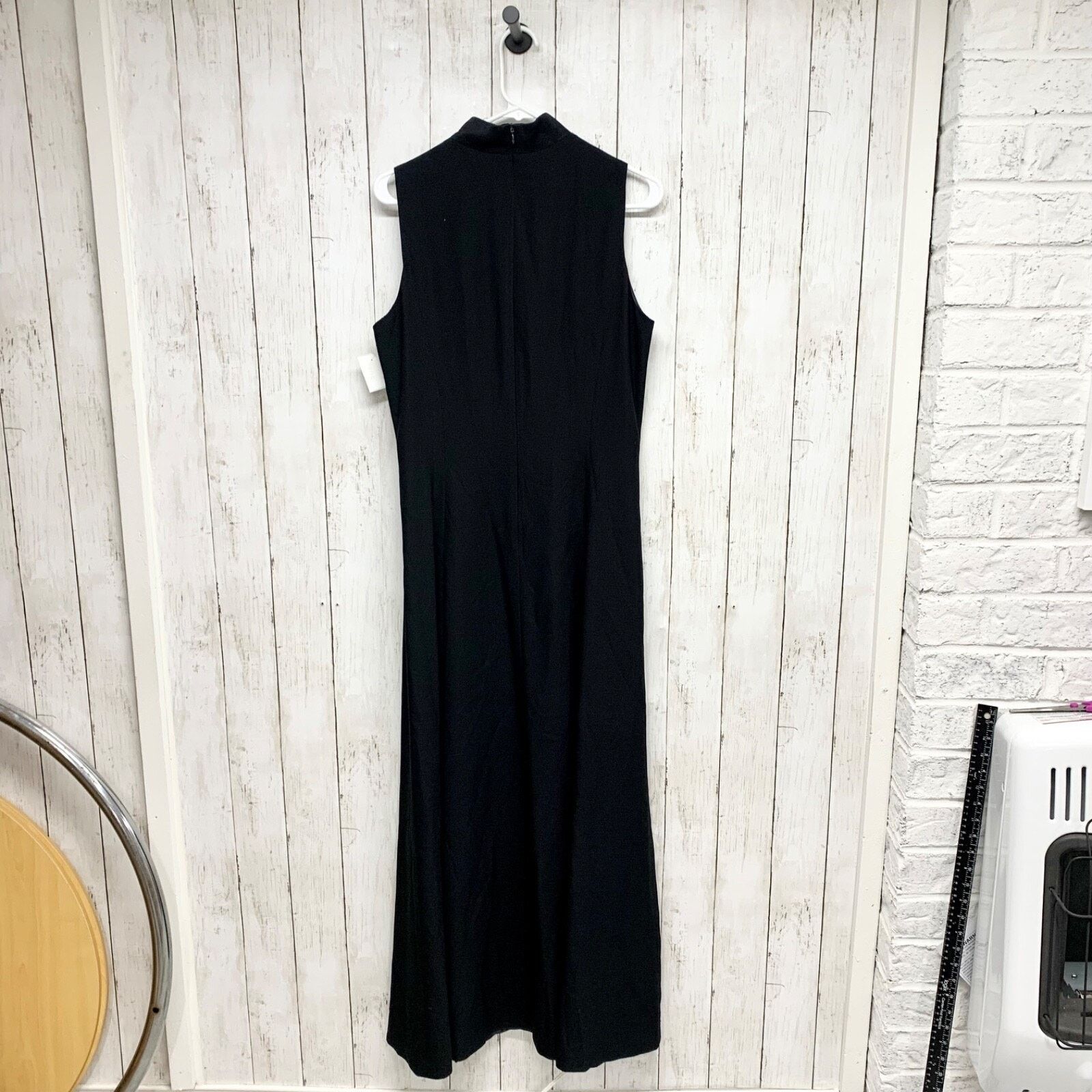 Evan Picone Evan-Picone Dress 12 Sleeve Button Front Maxi Black Business Size XL / US 12-14 / IT 48-50 - 10 Thumbnail
