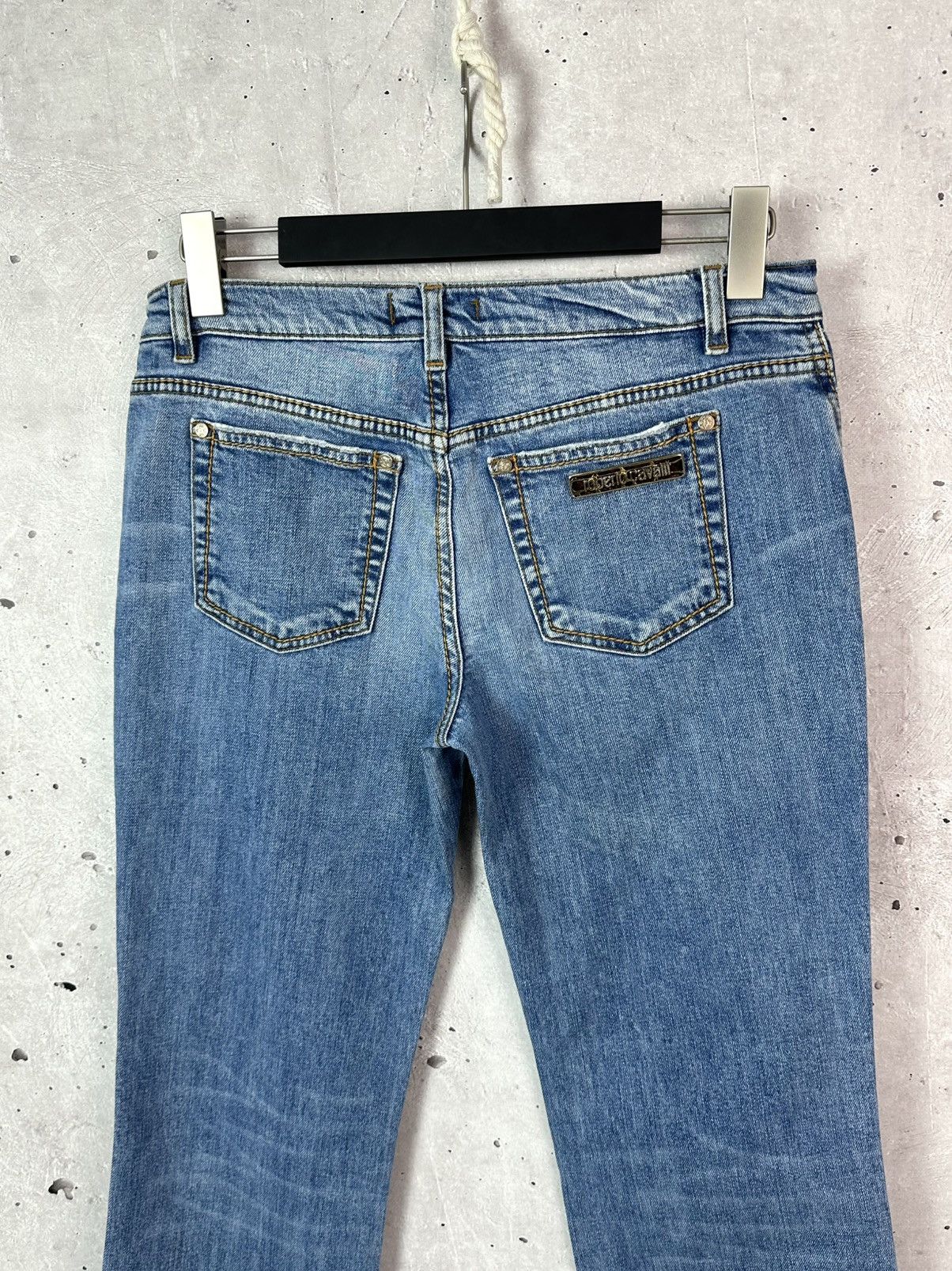 Roberto Cavalli Vintage Roberto Cavalli Blue Washed Cotton Women’s Jeans Size 32" / US 10 / IT 46 - 6 Thumbnail