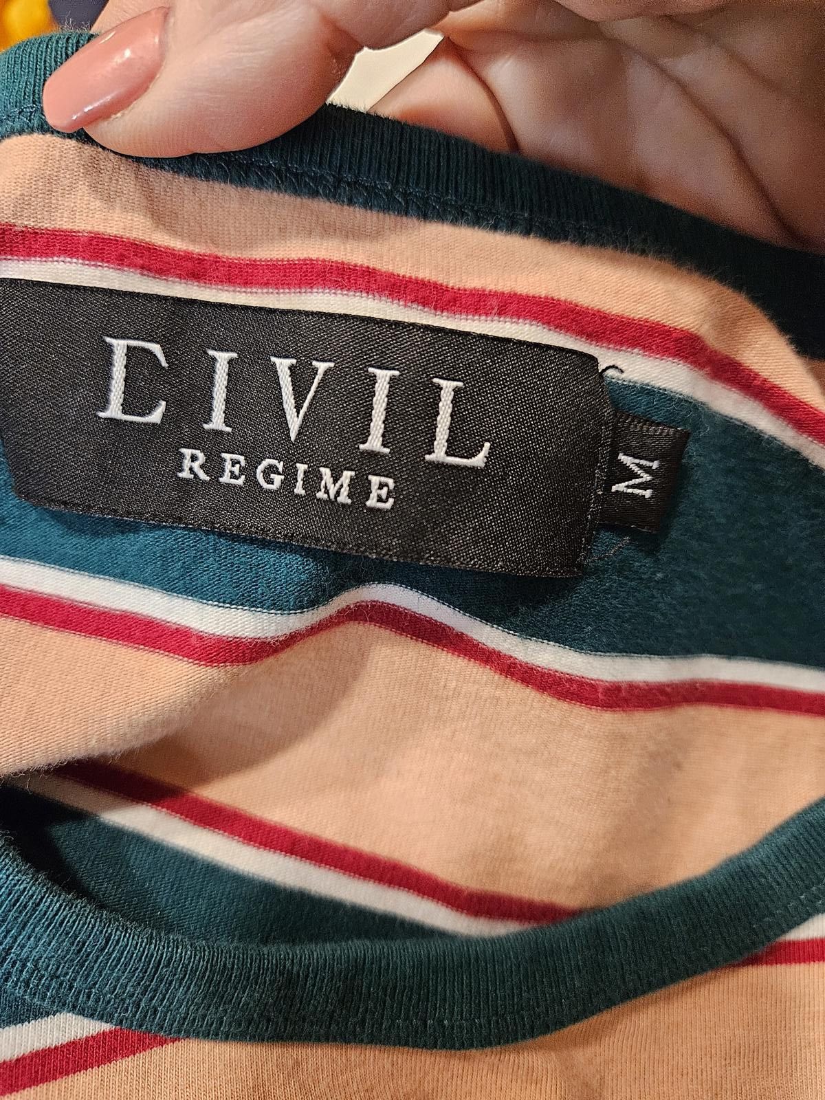 Civil Regime Men's Civil Regime Long Sleeve Striped Crew Neck Tee Size US M / EU 48-50 / 2 - 6 Thumbnail