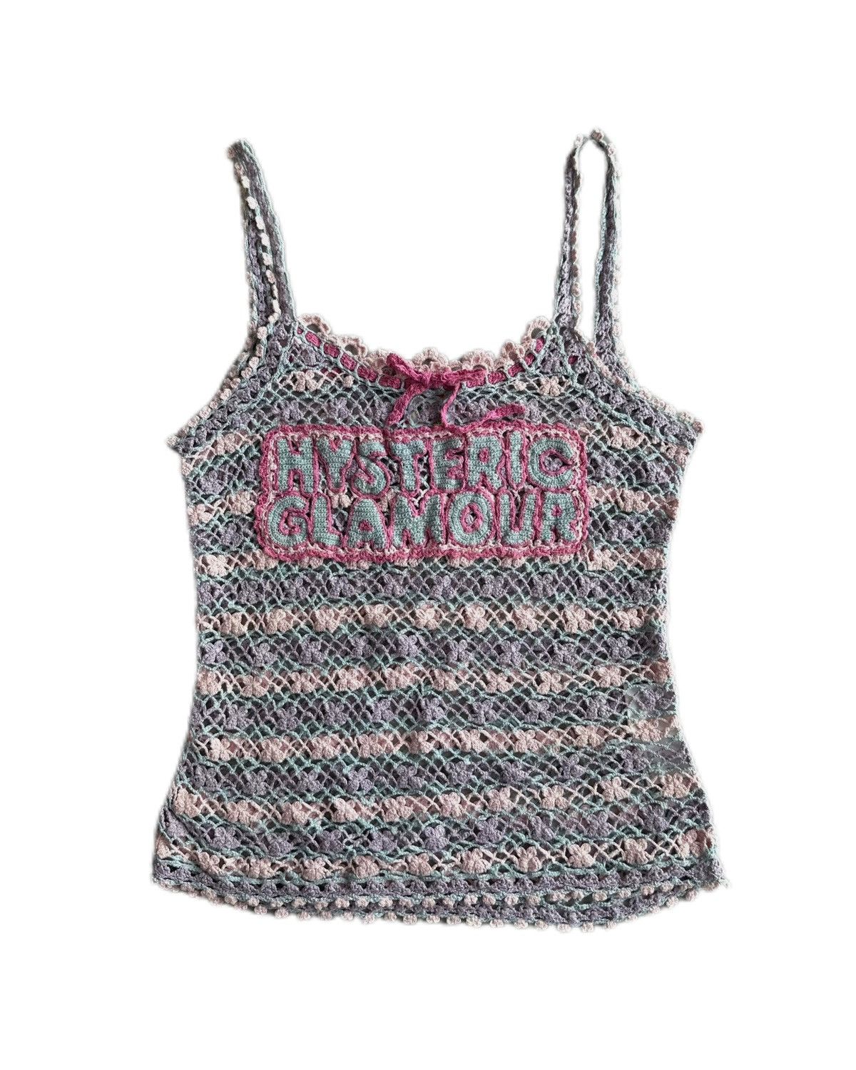 Hysteric Glamour 1990s Hysteric Glamour Crochet Knitted Camisole Size S / US 4 / IT 40 - 1 Thumbnail
