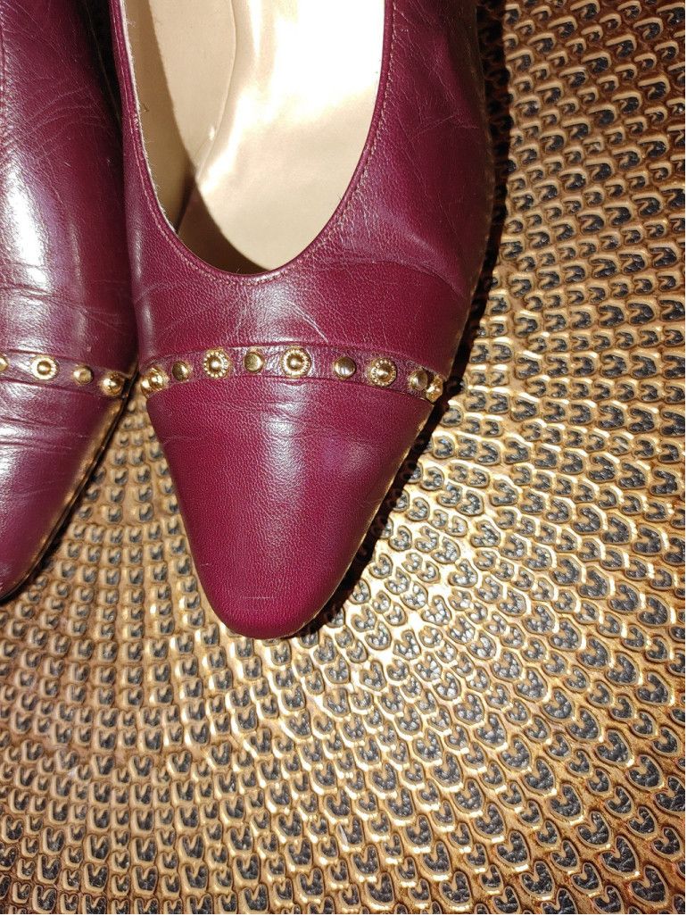 Other Investments Leather Heels Size 37.5 Size US 7 / IT 37 - 4 Thumbnail
