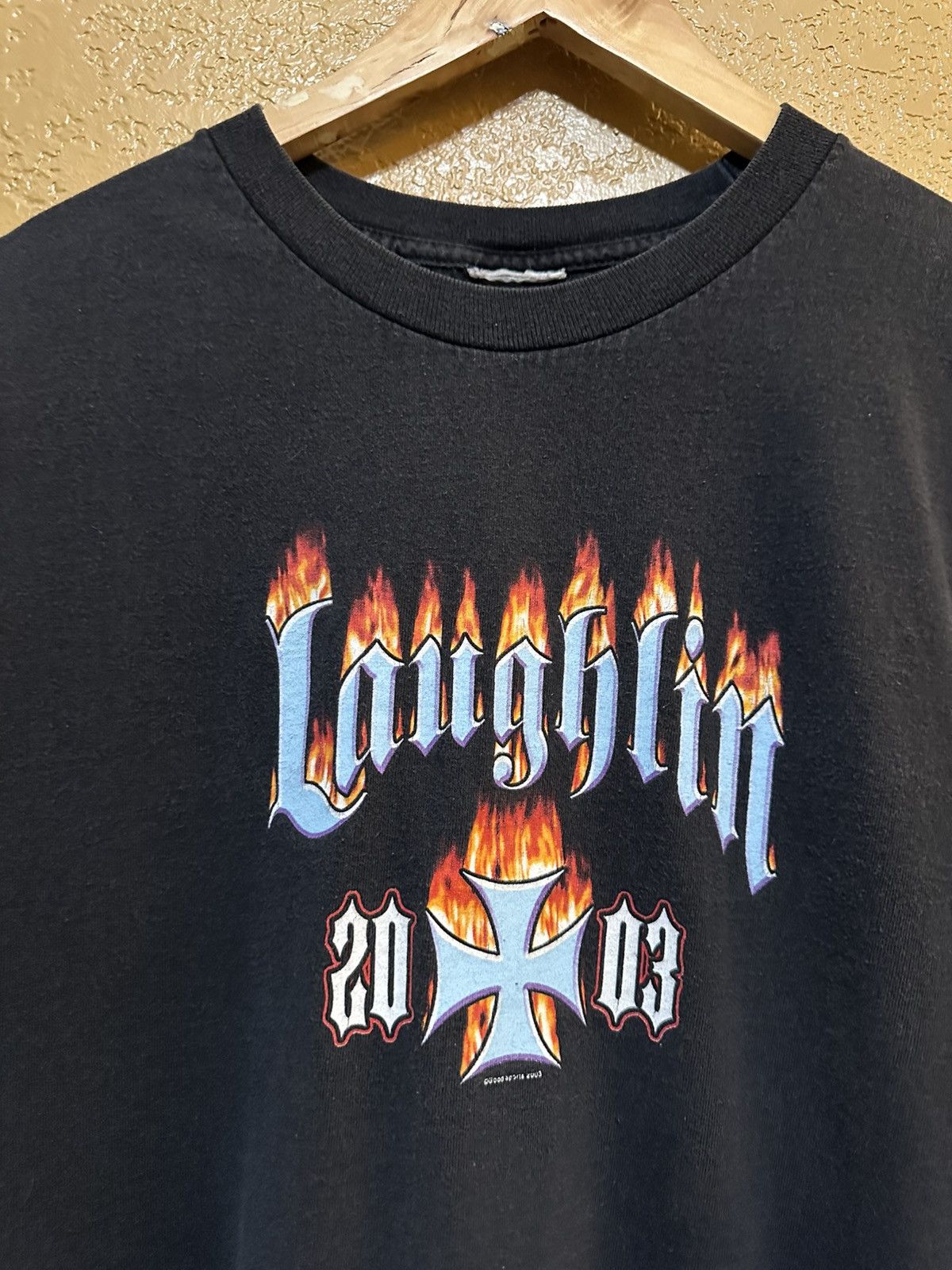 West Coast Choppers ⛓️ Vintage 2003 Laughlin Choppers Motorcycle Flames Tee Size US L / EU 52-54 / 3 - 4 Thumbnail