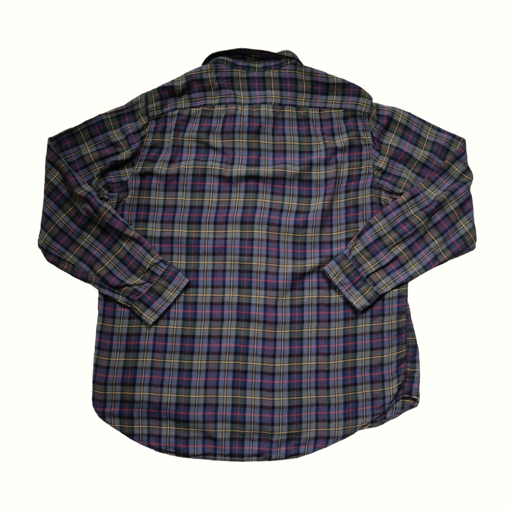 Polo Ralph Lauren VINTAGE Polo Ralph Lauren POLO VTG Y2K PLAID CLASSIC FIT COTTON THIN CASUAL SHIRT 2XL Blue Size US XXL / EU 58 / 5 - 3 Thumbnail