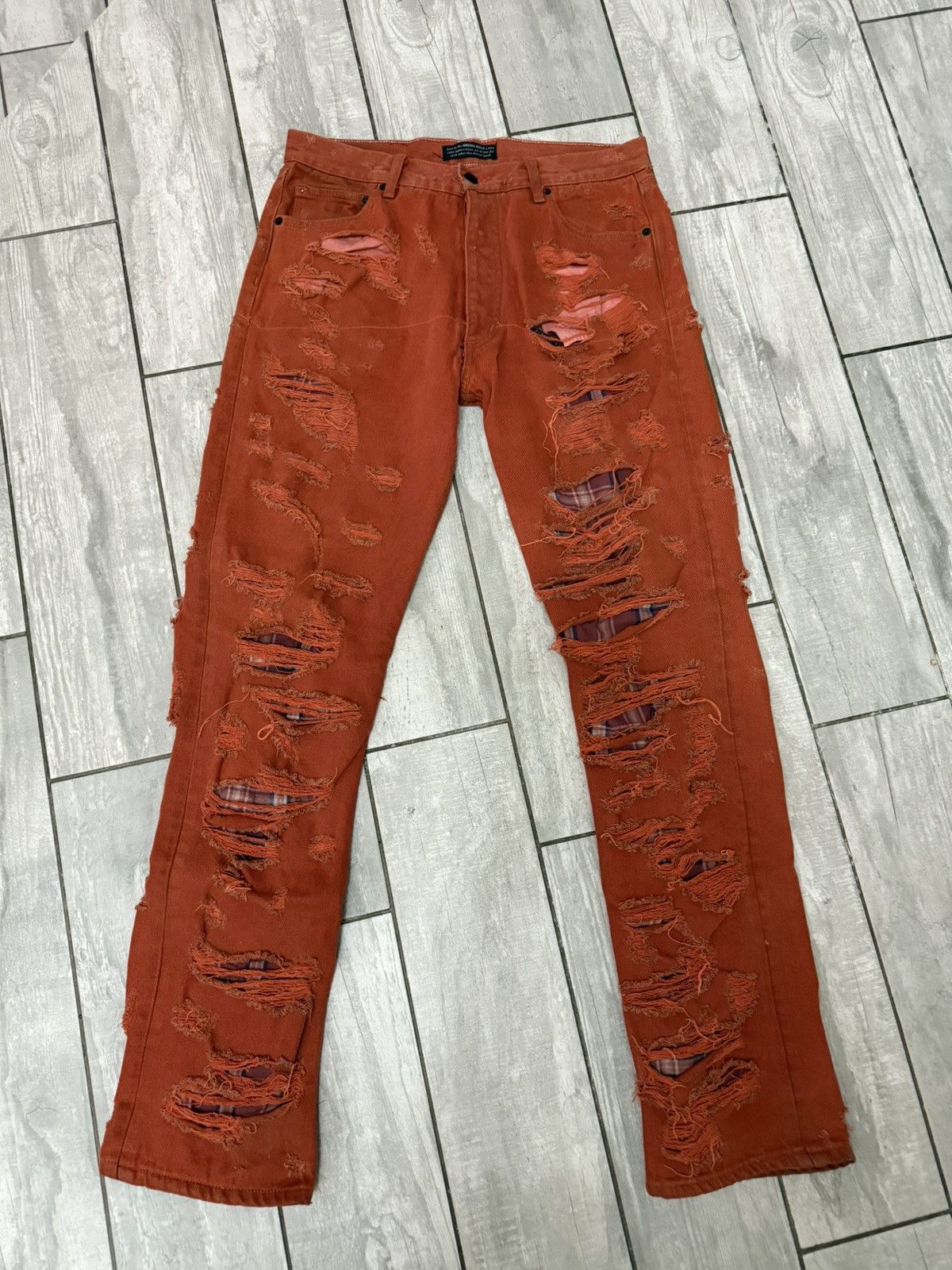 SIBERIA HILLS High Clashed Denim Pants Siberia Hills