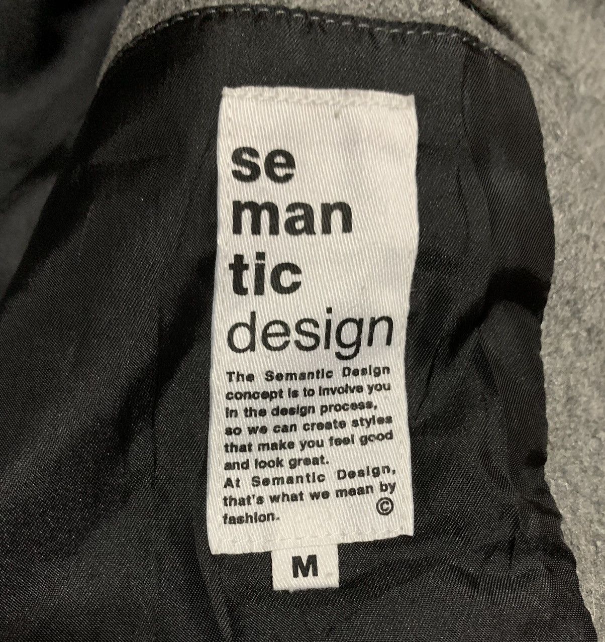 If Six Was Nine Vintage Semantic Design Wool Double Collar Jacket Nice Desig Size US M / EU 48-50 / 2 - 7 Thumbnail