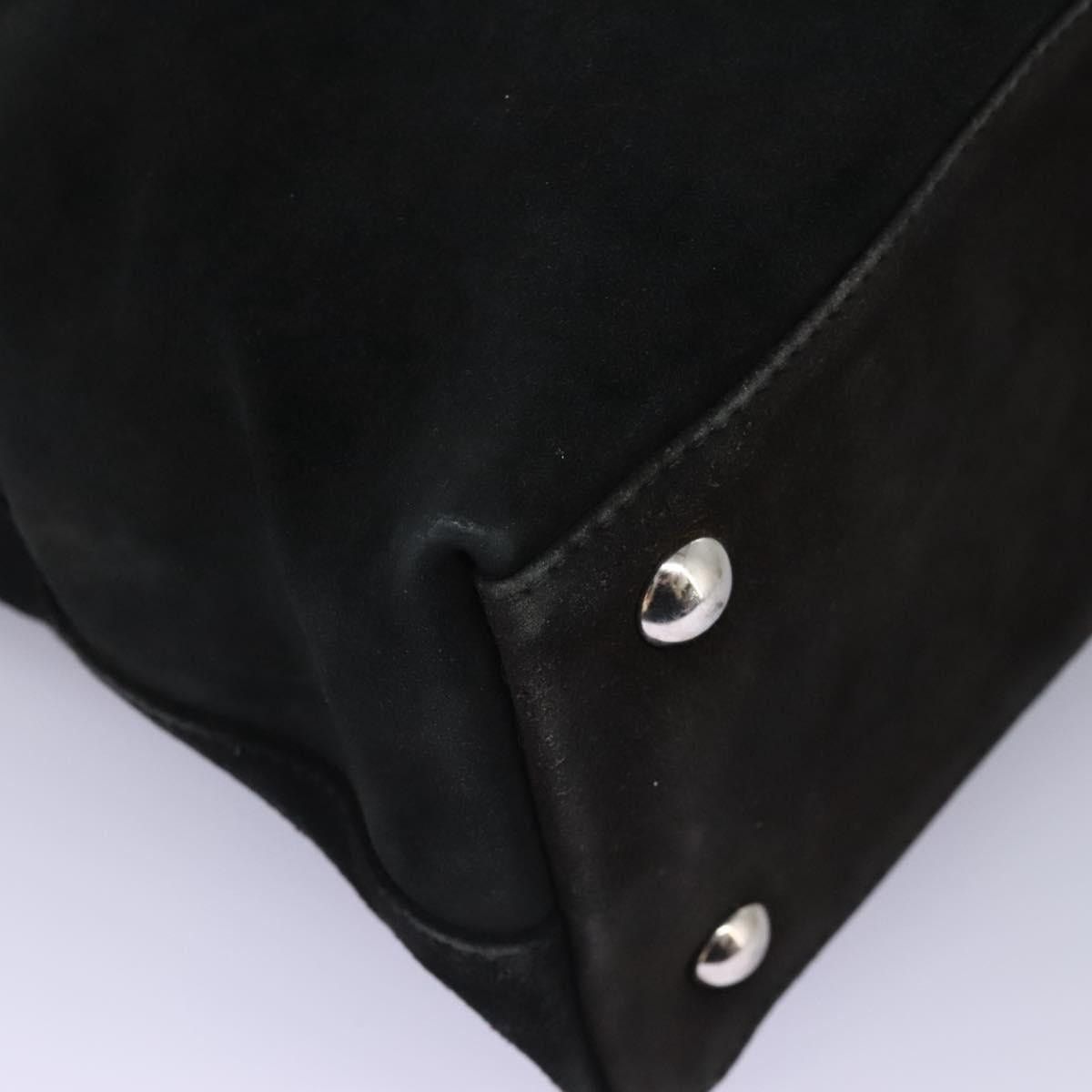 Gucci GUCCI Hand Bag Suede Black Silver Size ONE SIZE - 16 Thumbnail