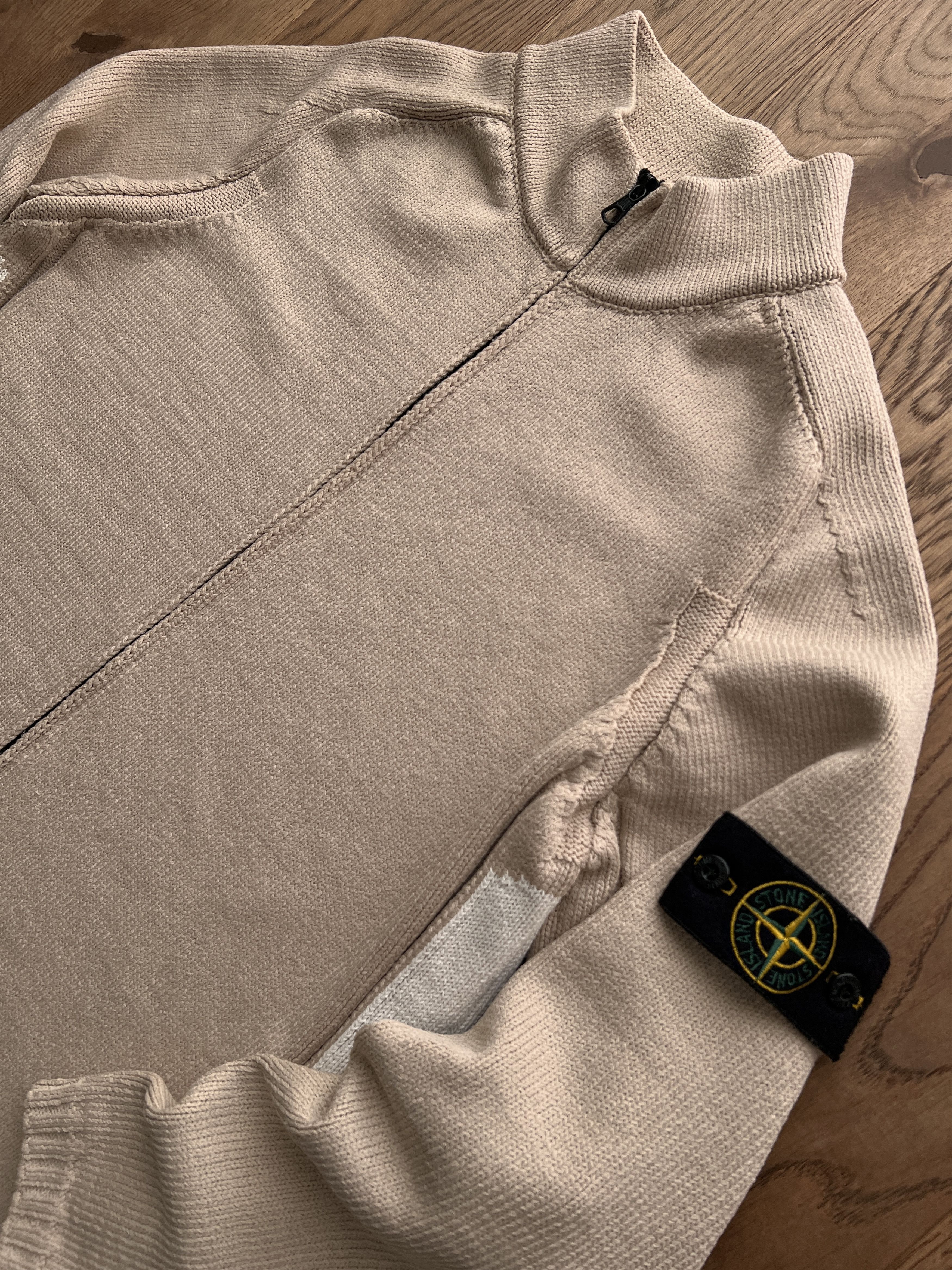 Massimo Osti 2000s VINTAGE STONE ISLAND KNIT SWEATER RARE Size US L / EU 52-54 / 3 - 6 Thumbnail