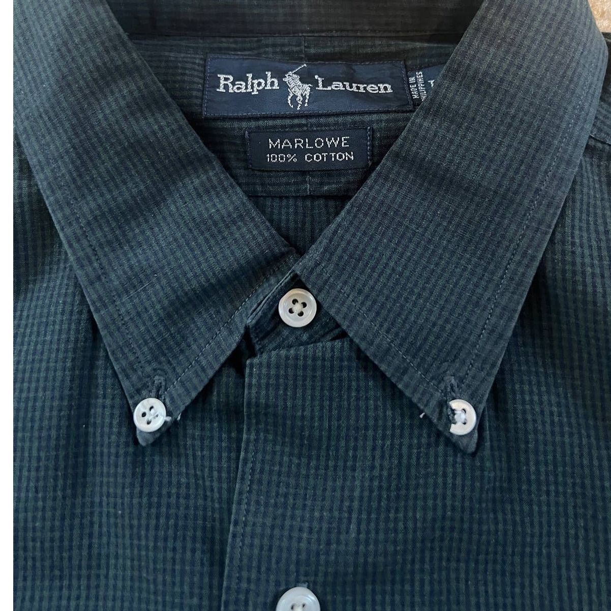 Ralph Lauren Ralph Lauren Green Gingham Marlowe Button Down Shirt L Size US L / EU 52-54 / 3 - 7 Thumbnail