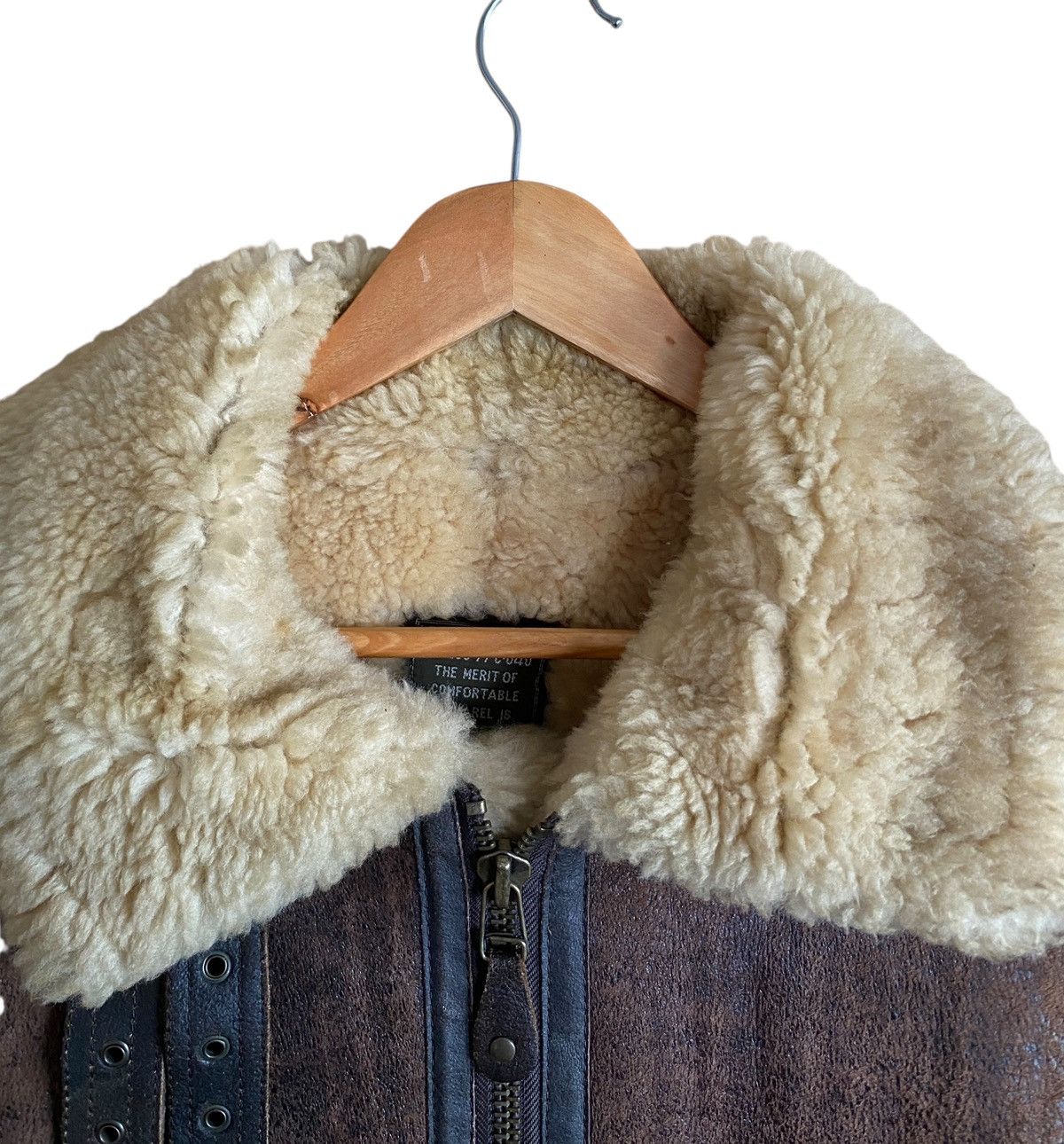 Vintage Dog Fight B-3 Sheepskin Leather Flight Jacket 1990s