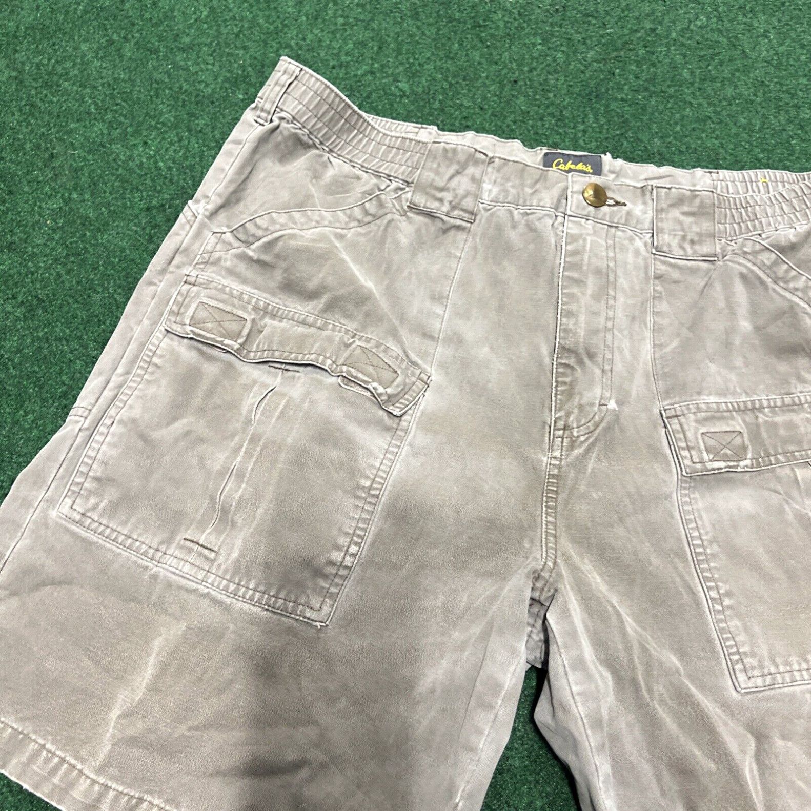 Vintage Cabela's Cargo Shorts Men's 38 Brown Multi-Pocket 100% Cotton 7" Inseam Size US 38 / EU 54 - 2 Thumbnail