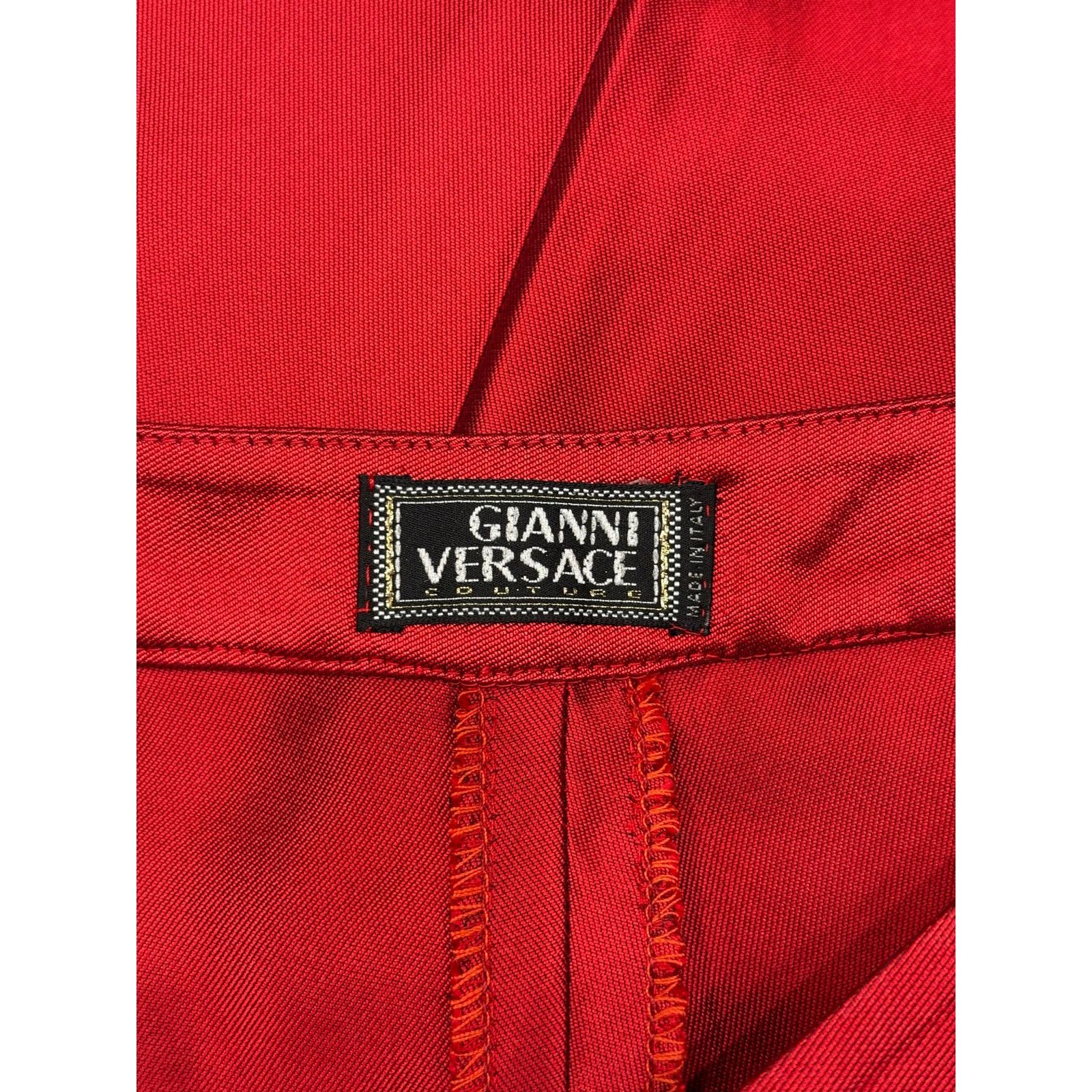 Versace 1990s Gianni Versace iridescent flared silk pants Size 27" / US 4 / IT 40 - 6 Thumbnail