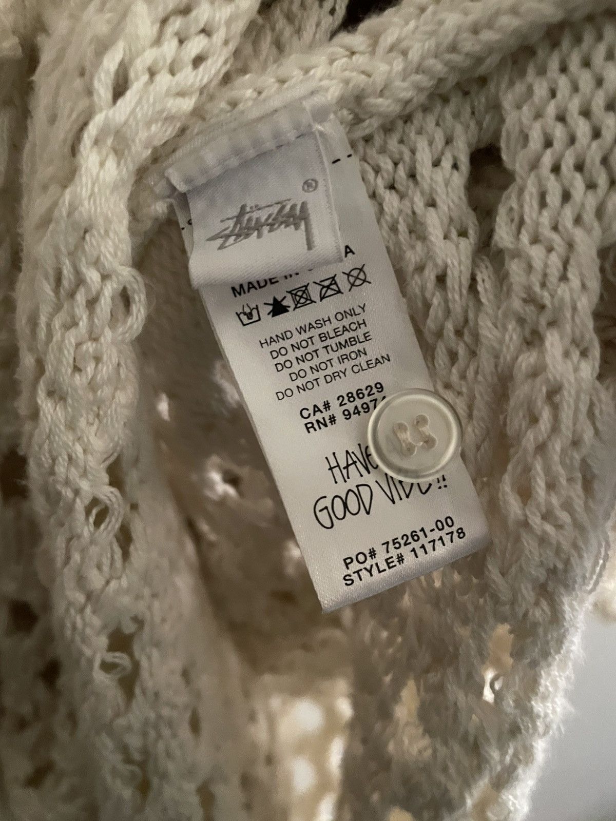 Stussy Knitted Polo Size US XL / EU 56 / 4 - 4 Thumbnail