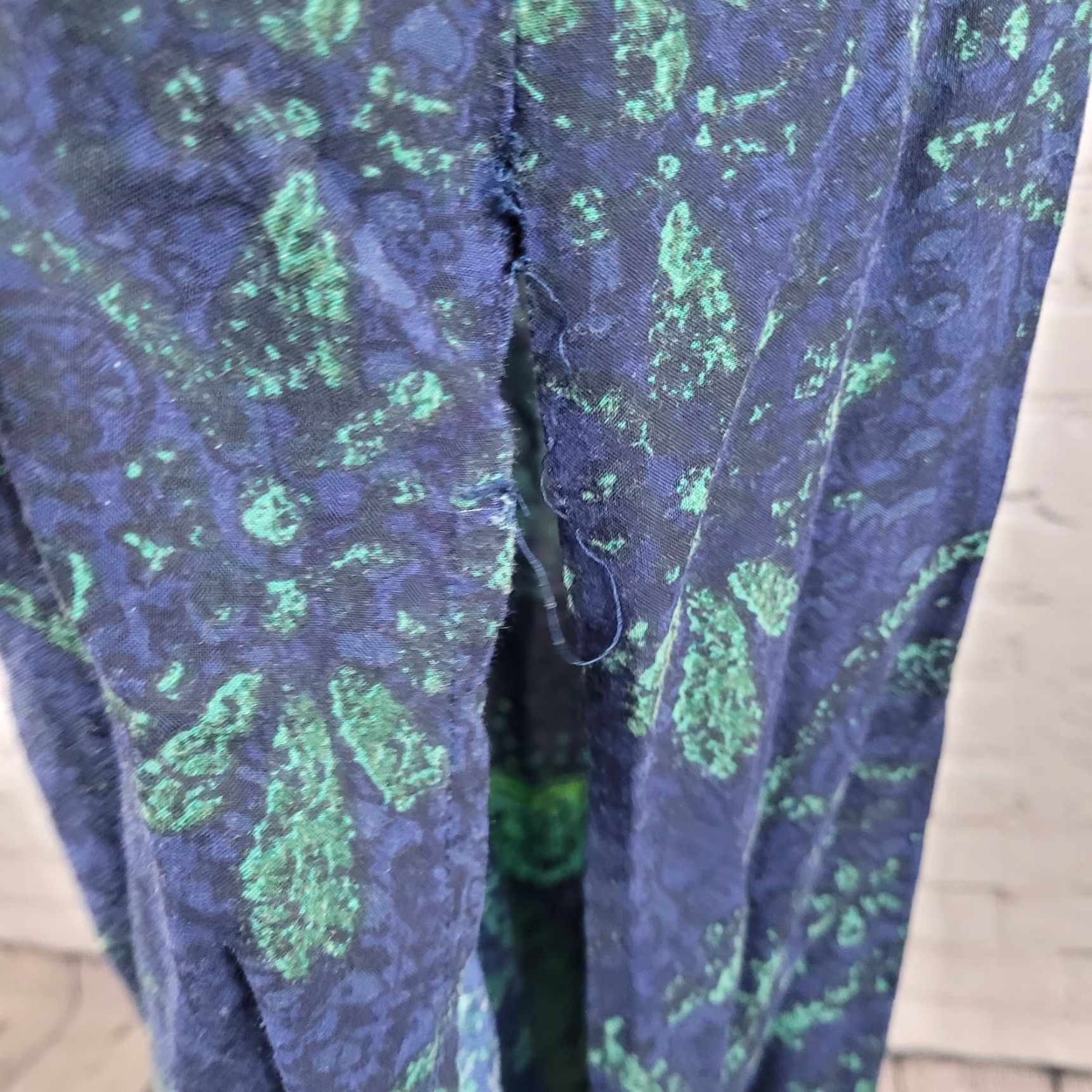 O'Neill O’Neill Maxi Dress Halter Adjustable Side Slit Floral Blue Green M Women Size M / US 6-8 / IT 42-44 - 5 Thumbnail