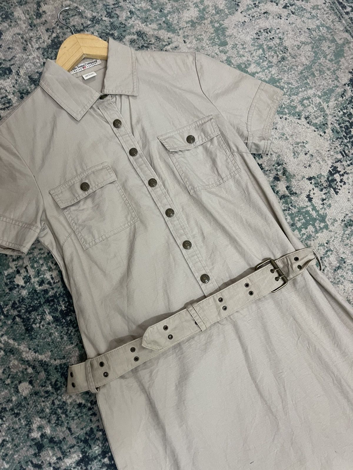 Polo Ralph Lauren × Vintage Polo Ralph Lauren Shirt Dress Size L / US 10 / IT 46 - 3 Thumbnail