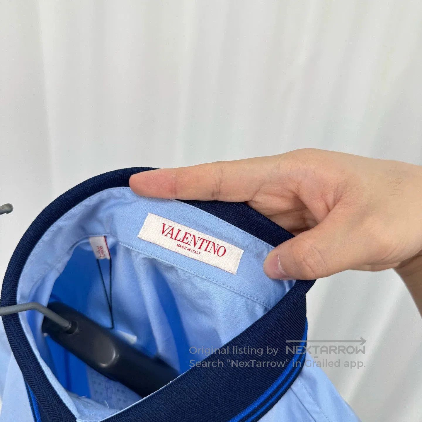 Valentino blue embroidered polo shirt by valentino. Size US M / EU 48-50 / 2 - 5 Thumbnail