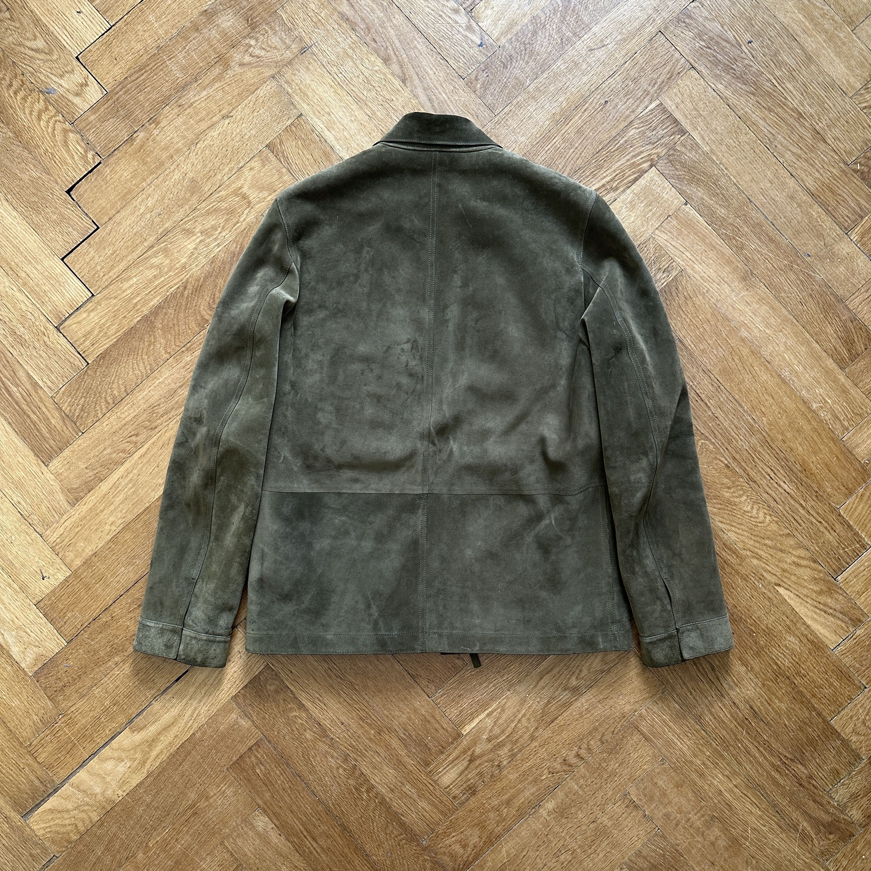 Berluti FW18 Khaki Suede Jacket with Removable Fur Vest Size US S / EU 44-46 / 1 - 2 Thumbnail