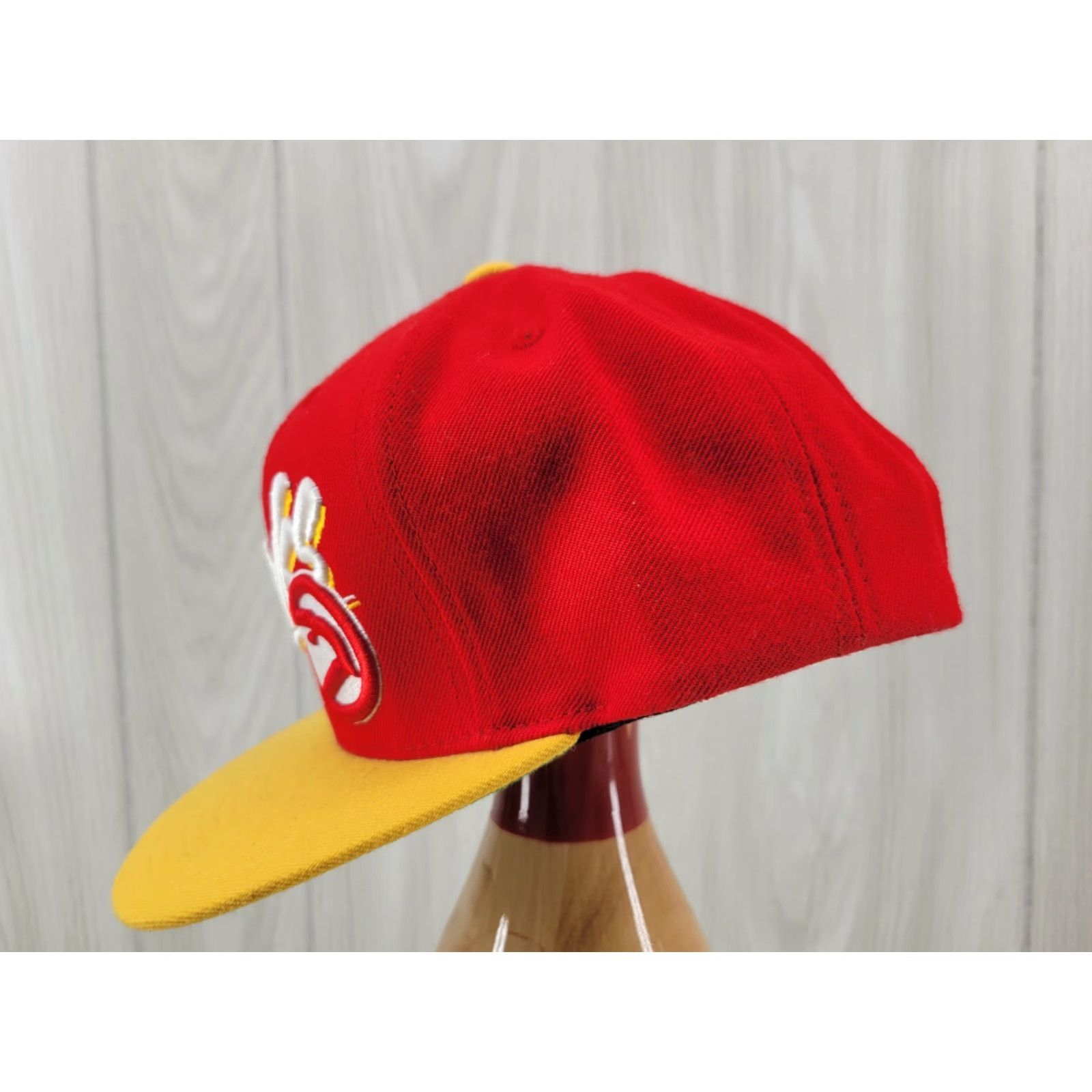 Mitchell & Ness Mitchell & Ness Atlanta Hawks Snapback Hat Men Red Adjustable Snapback 90s G2 Size ONE SIZE - 5 Thumbnail