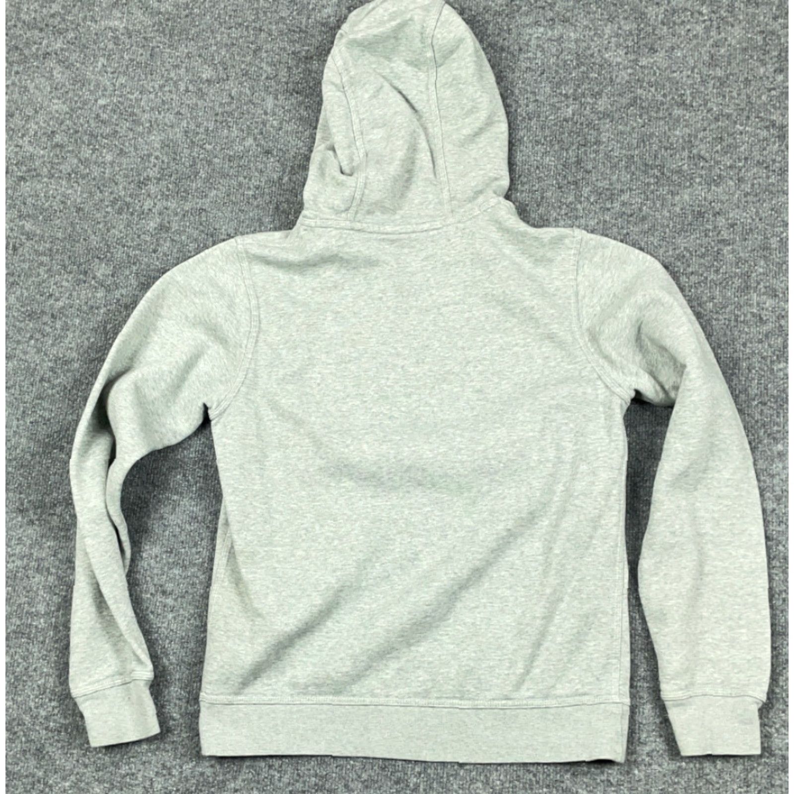 Nike Nike Hoodie Gray Big Swoosh Embroidered Pullover Mens Small Regular Fit Crew Neck Front Pocket 90s Retro Style Sweatshirt Size US S / EU 44-46 / 1 - 2 Thumbnail