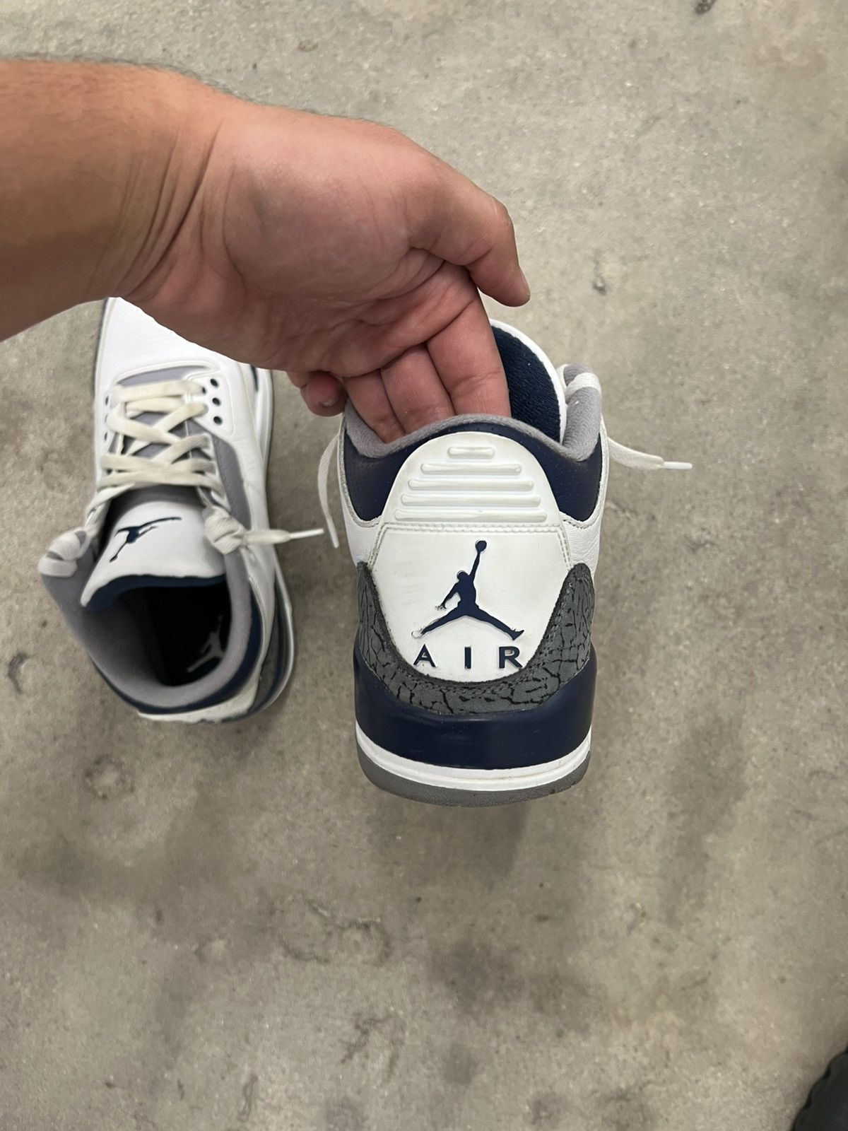 Nike Air Jordan 3s Midnight Navy Size US 10 / EU 43 - 5 Thumbnail