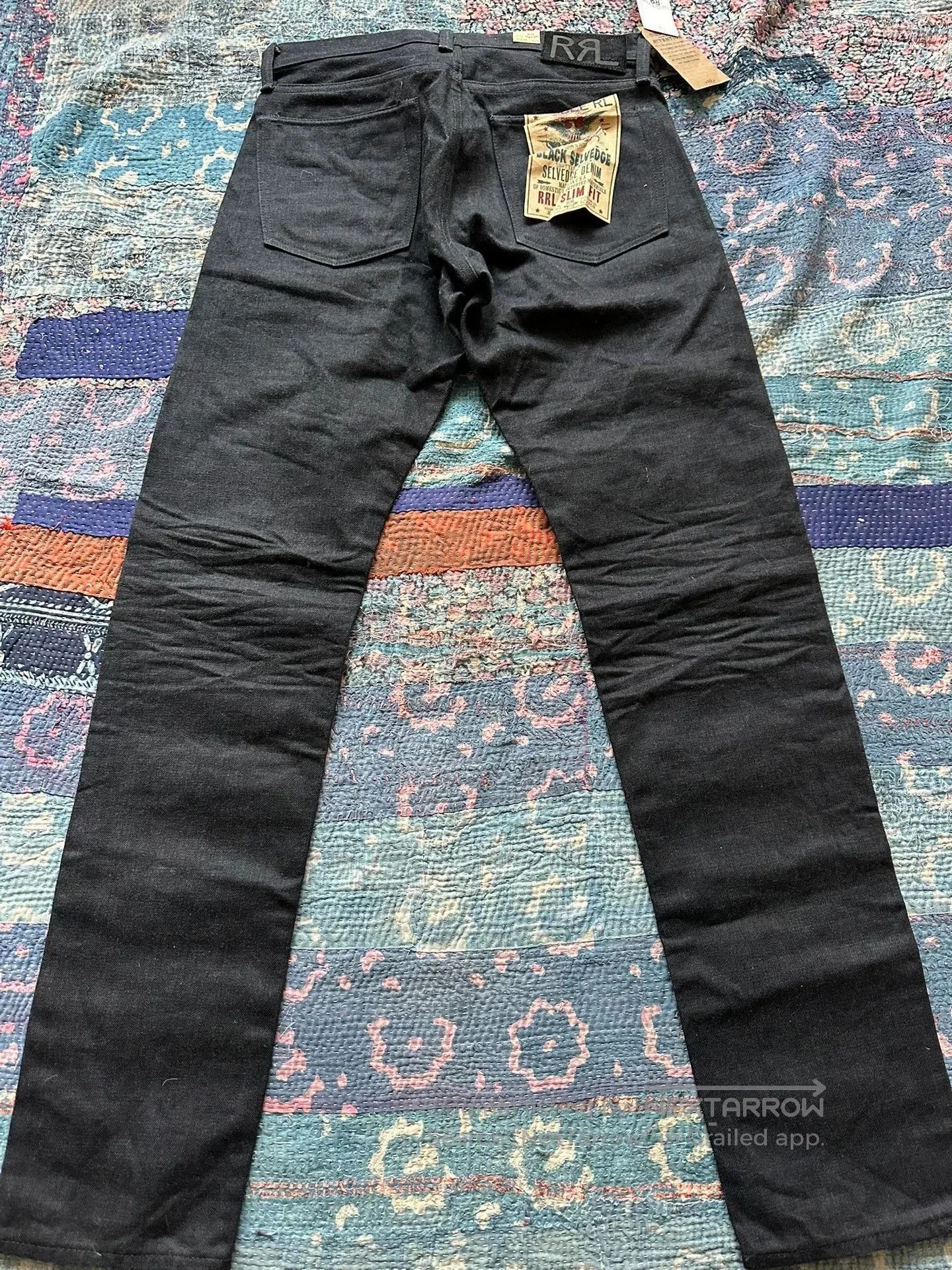 RRL Ralph Lauren rrl black vintage. Size US 30 / EU 46 - 2 Thumbnail