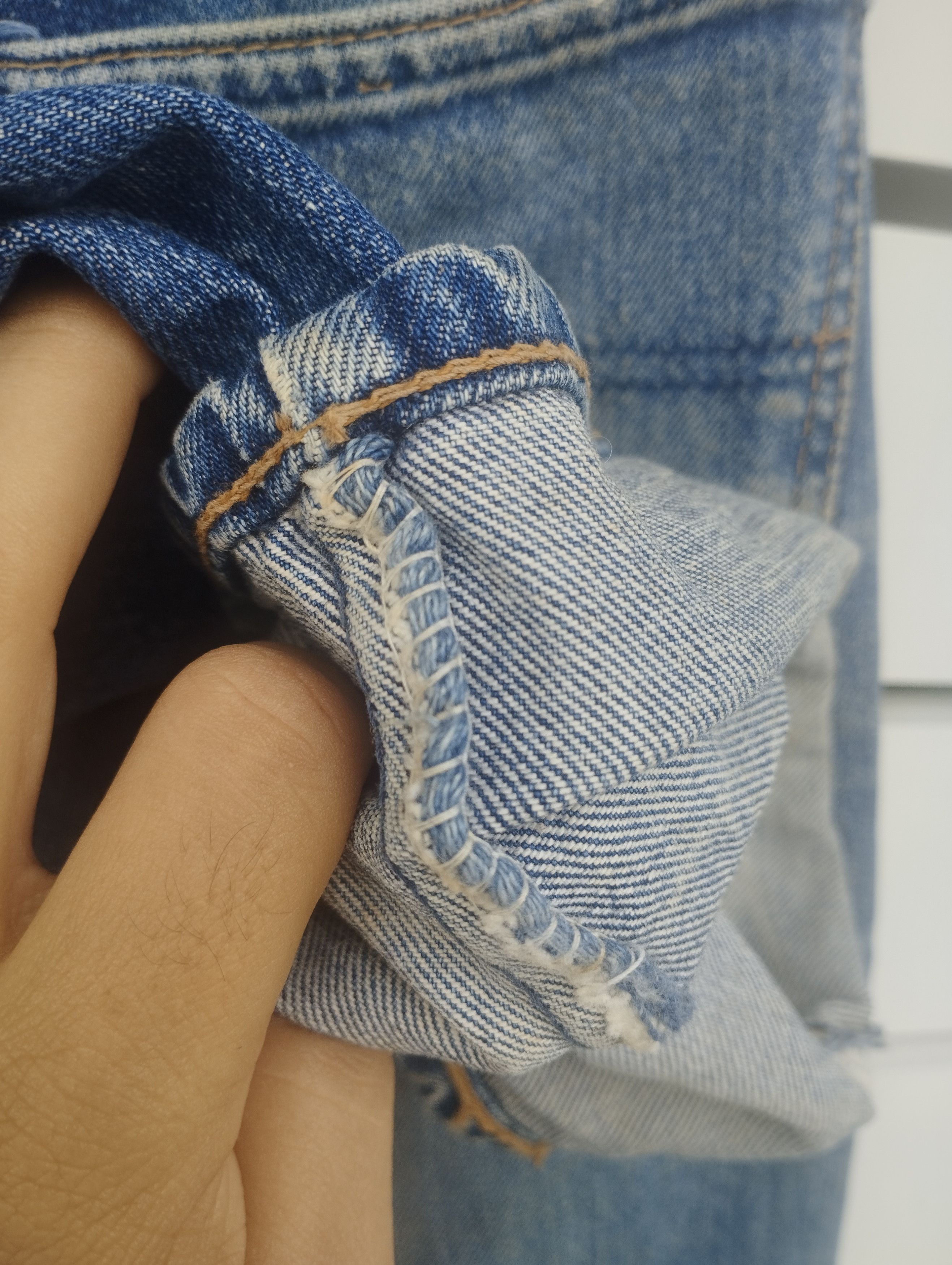 Le Grande Bleu (L.G.B.) × Vintage Big -john vintage Distressed Size US 34 / EU 50 - 7 Thumbnail
