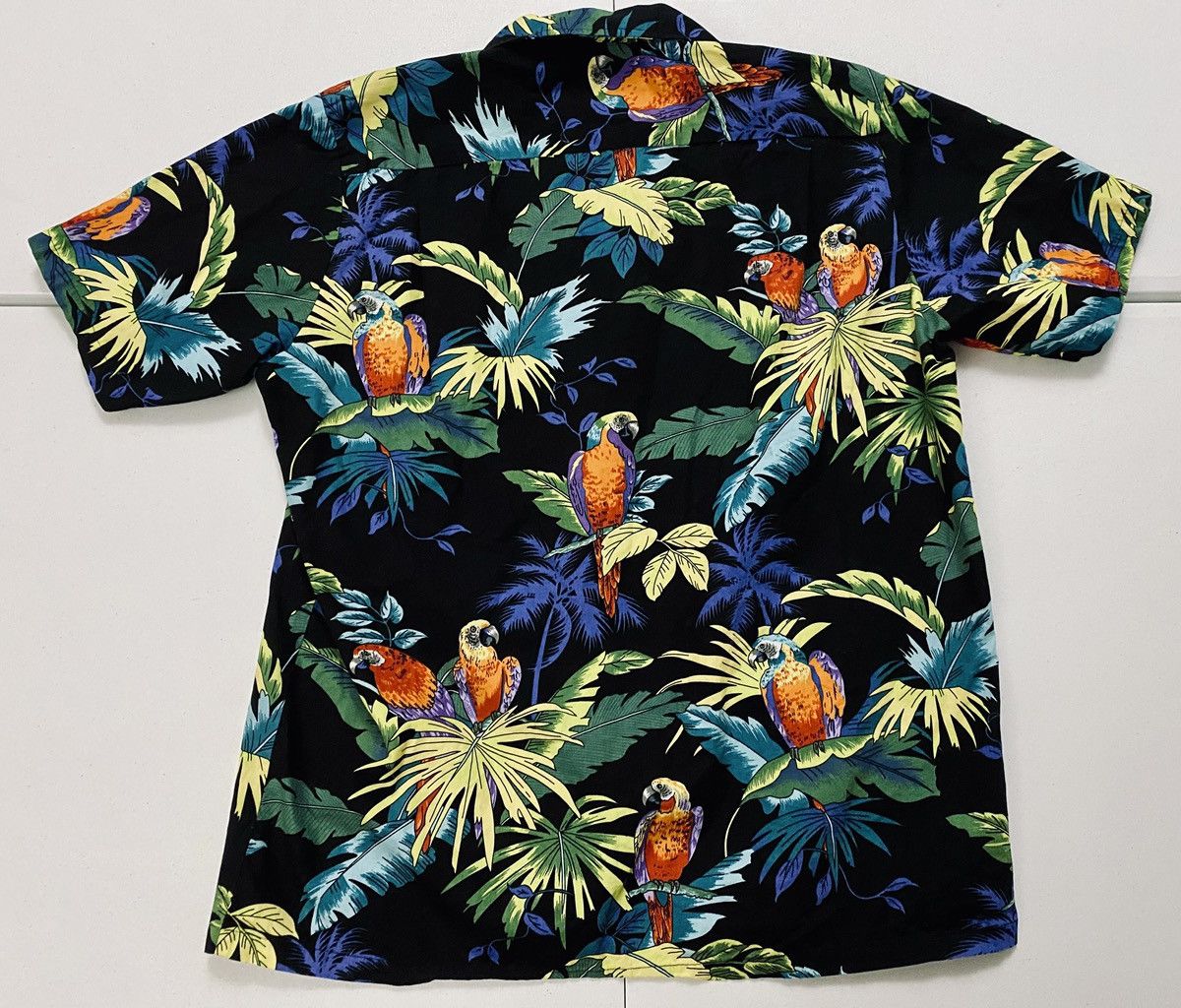 Other RJC Made in USA Black "Parrots Paradise" Hawaiian Shirt L Size US L / EU 52-54 / 3 - 3 Thumbnail