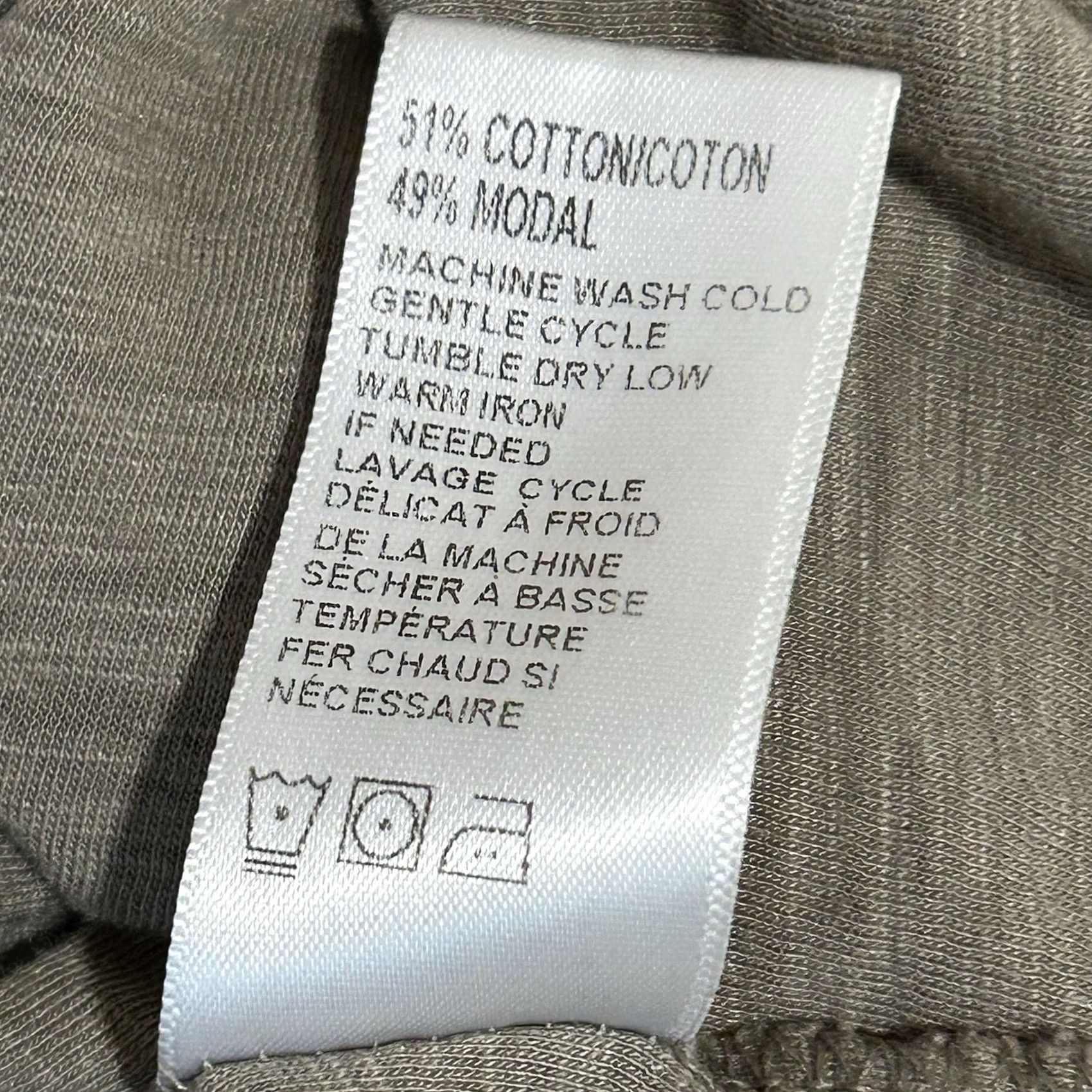 James Perse James Perse Standard Pocket Tee Scoop Neck Cap Sleeve Women’s 1/S Brown Solid Cotton Blend Lightweight Breathable Regular Size 1/ S Womens Size ONE SIZE - 7 Thumbnail