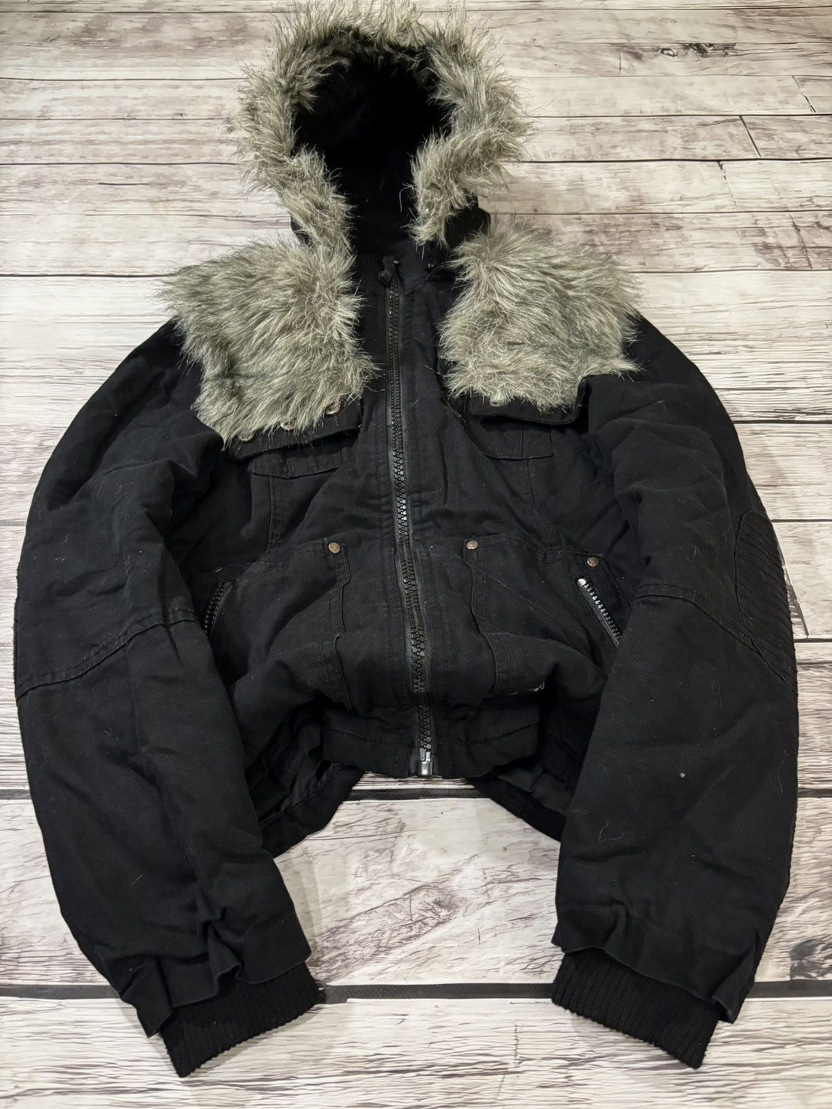 Hysteric Glamour × Japanese Brand × Le Grande Bleu (L.G.B.) VERY RARE MAISON MARGIELA STYLE OPIUM WITH HOOD JACKET 90s Size US S / EU 44-46 / 1 - 1 Thumbnail